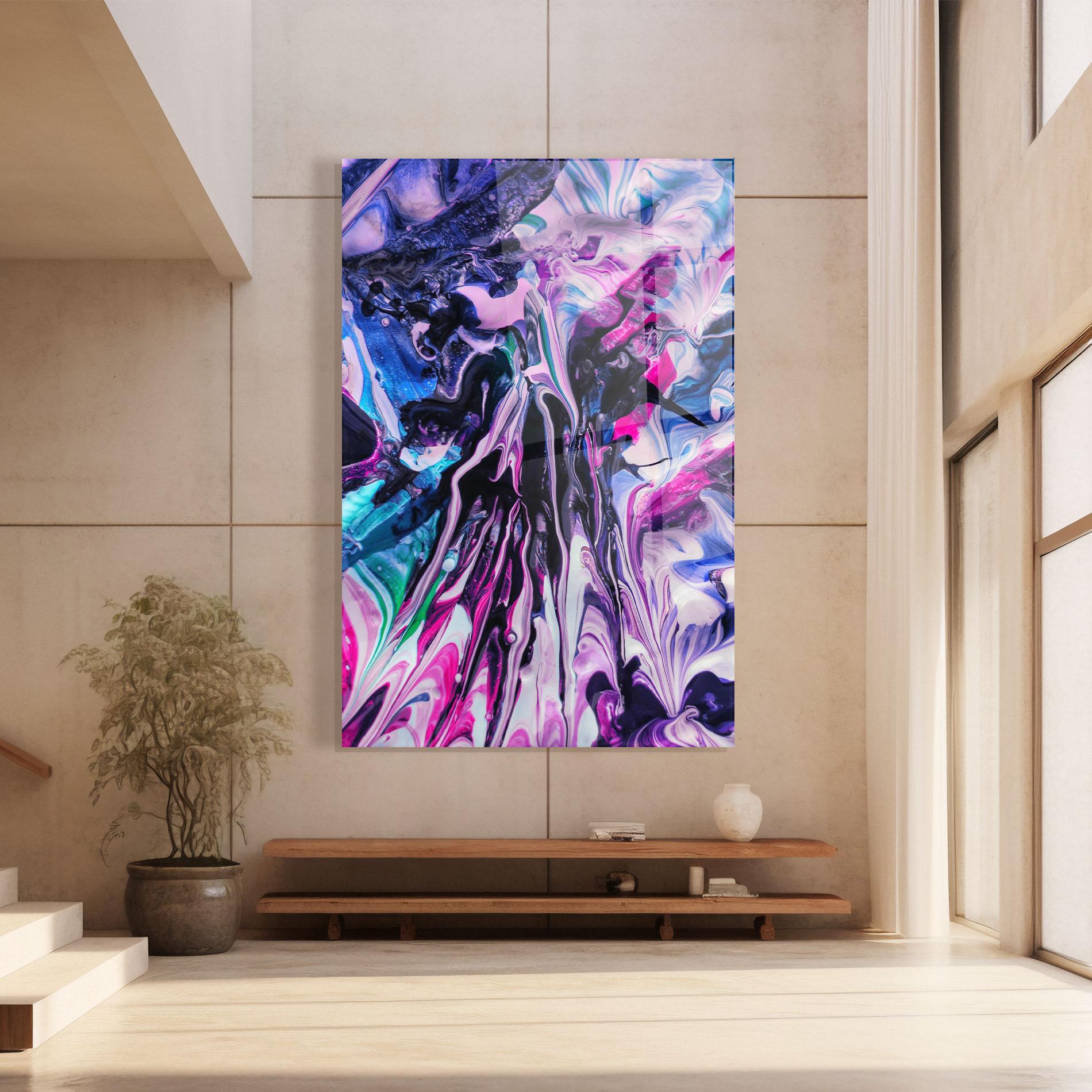 Tablou Sticla Abstract Rose Colours mockup 8