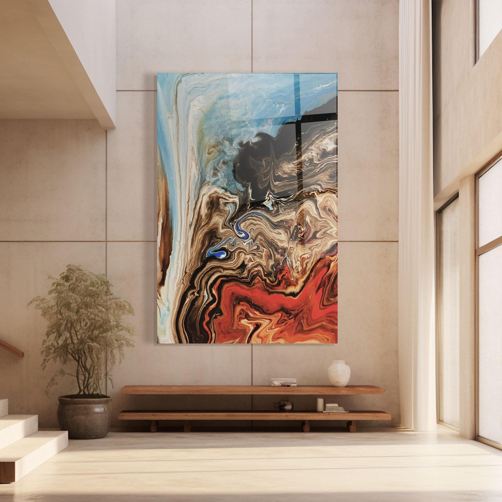 Tablou Sticla Abstract Waterfall mockup 8