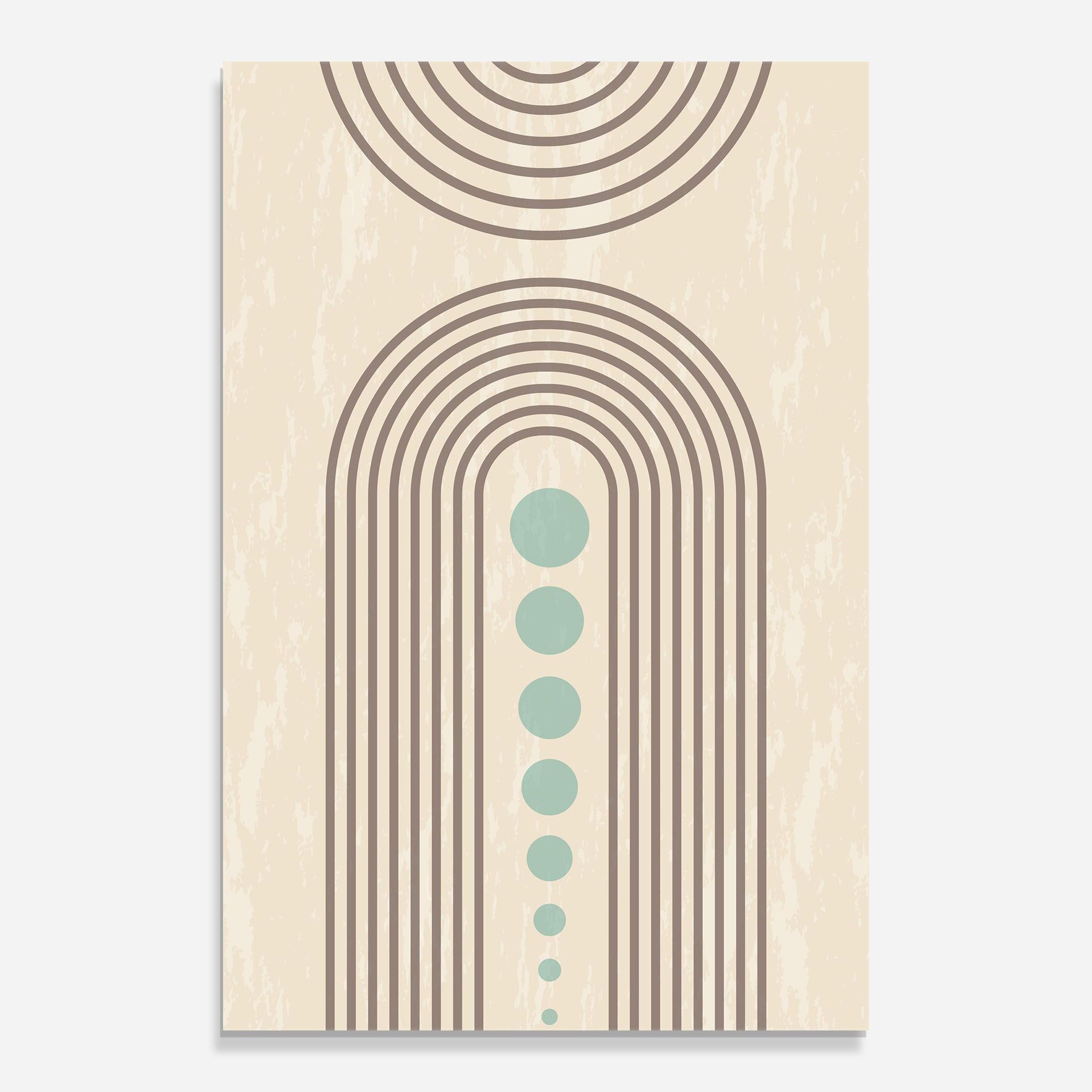 Cream Blue Circles mockup 0