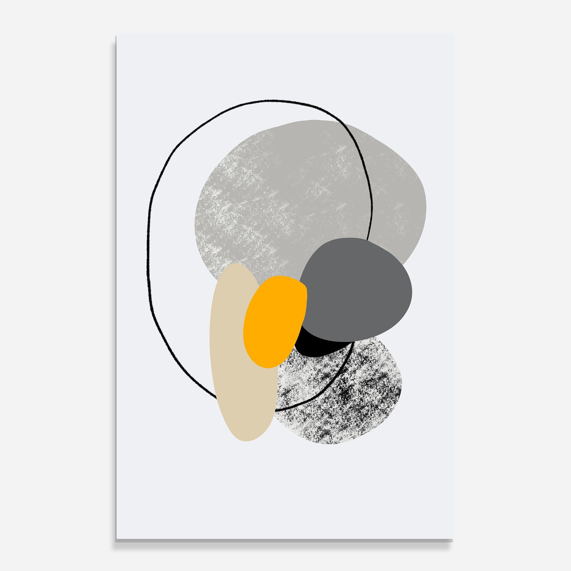 Grey Orange Shape mockup 0
