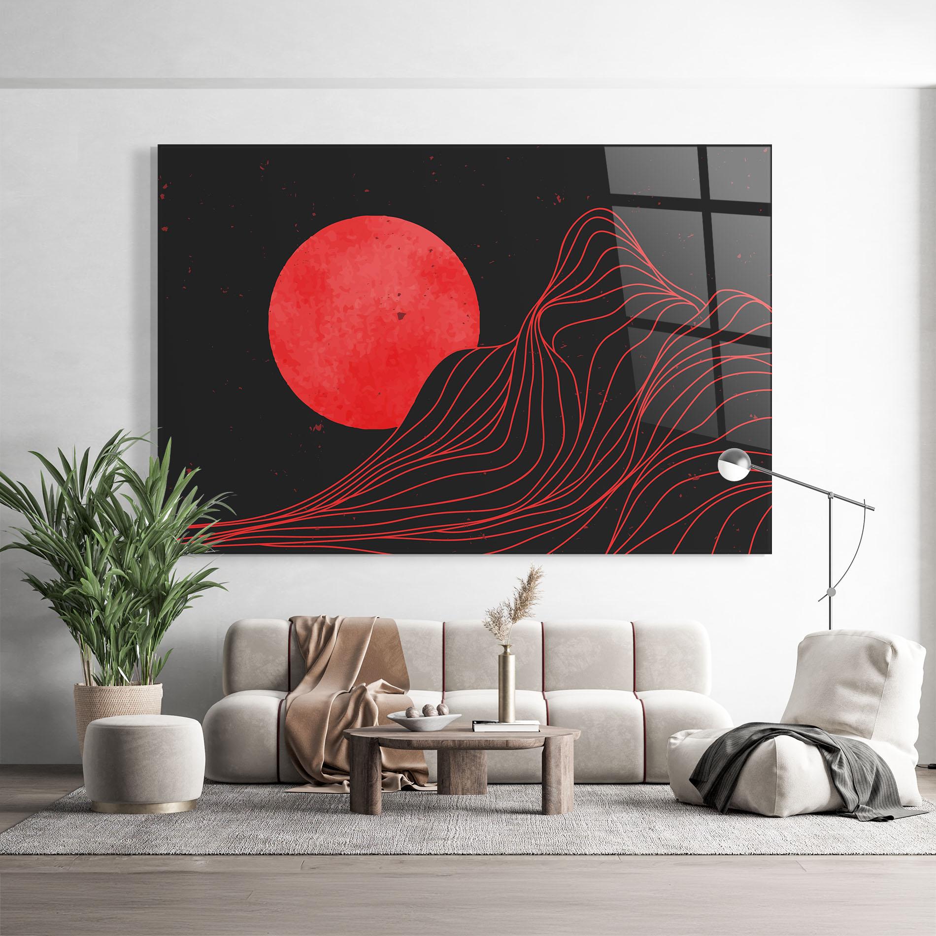 Tablou Sticla Bloody Moon mockup 9
