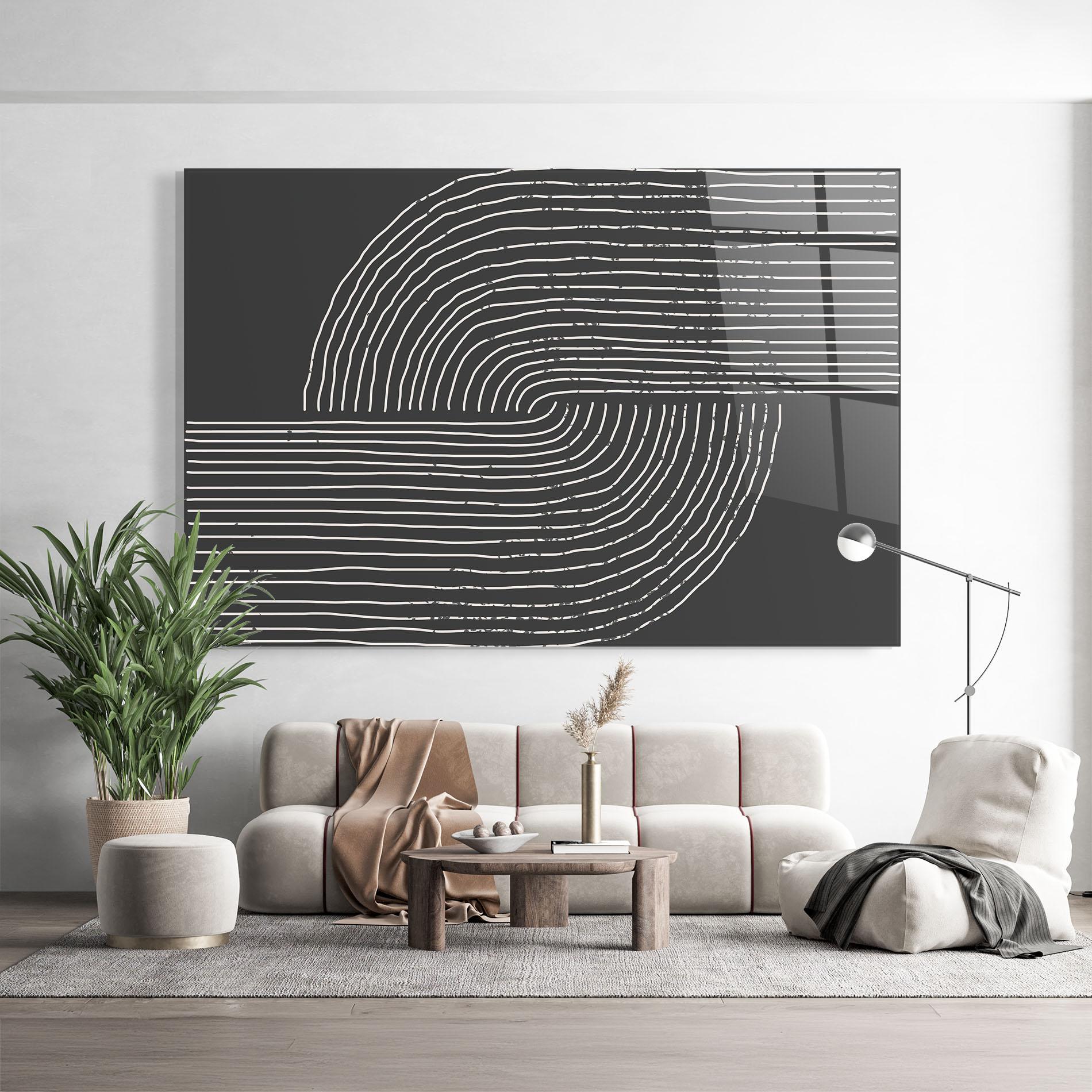 Tablou Sticla Minimalist Circle mockup 9