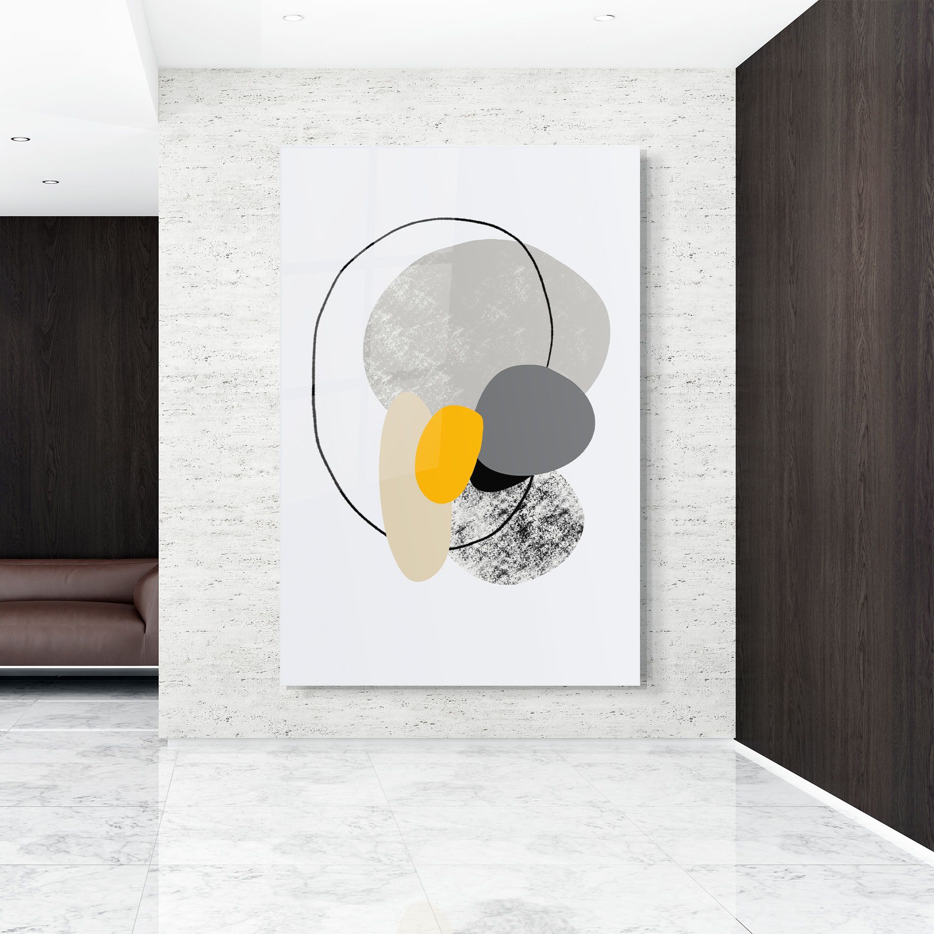 Grey Orange Shape mockup 9