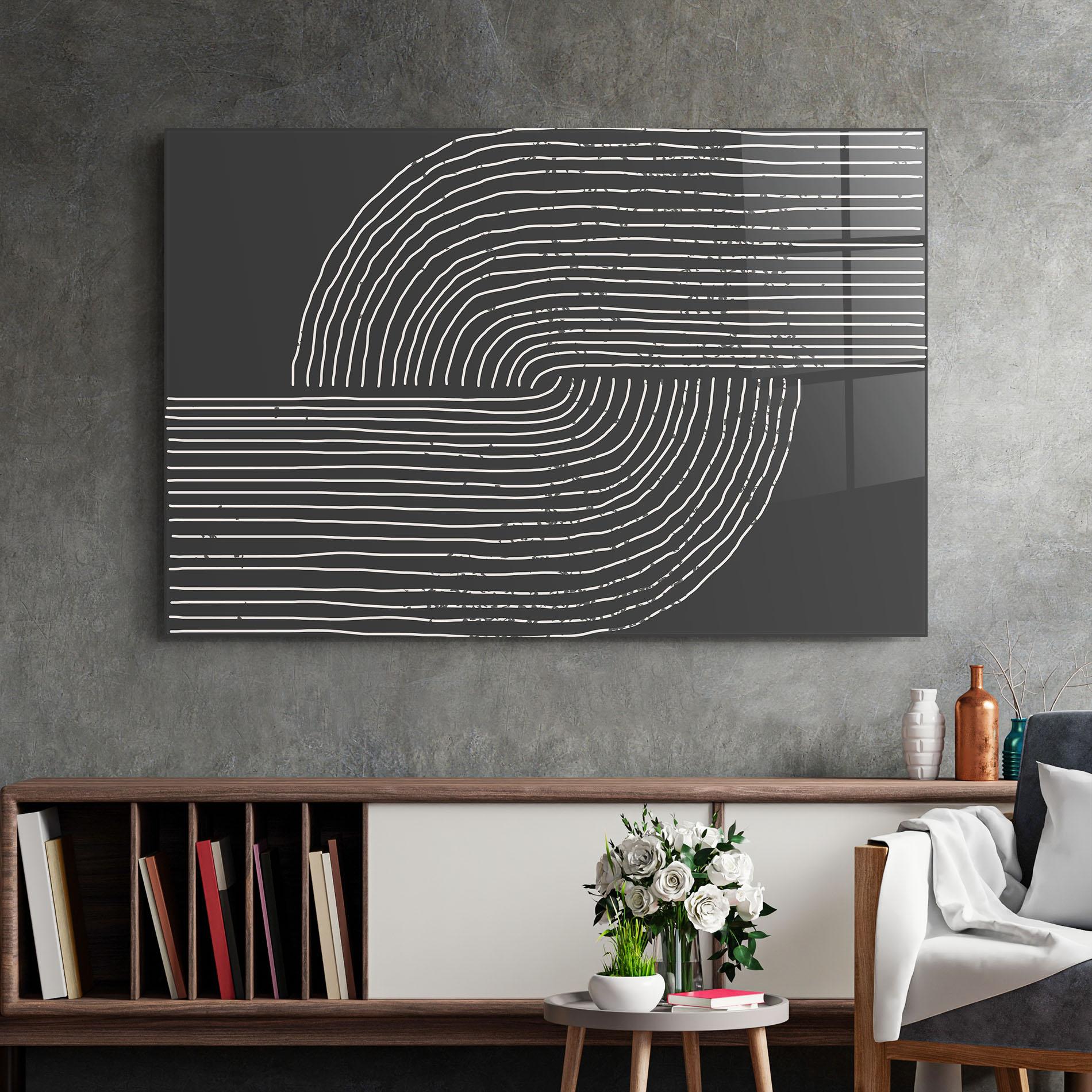 Tablou Sticla Minimalist Circle mockup 2