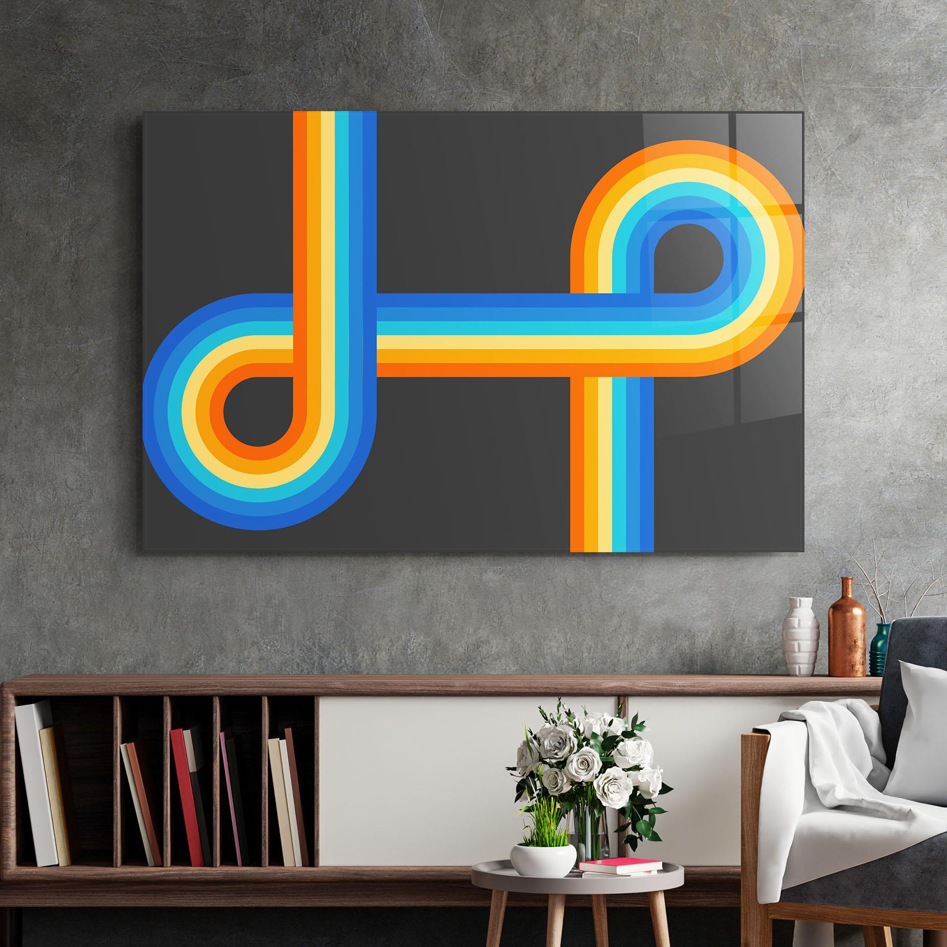 Tablou Sticla Vintage Ranbow mockup 2