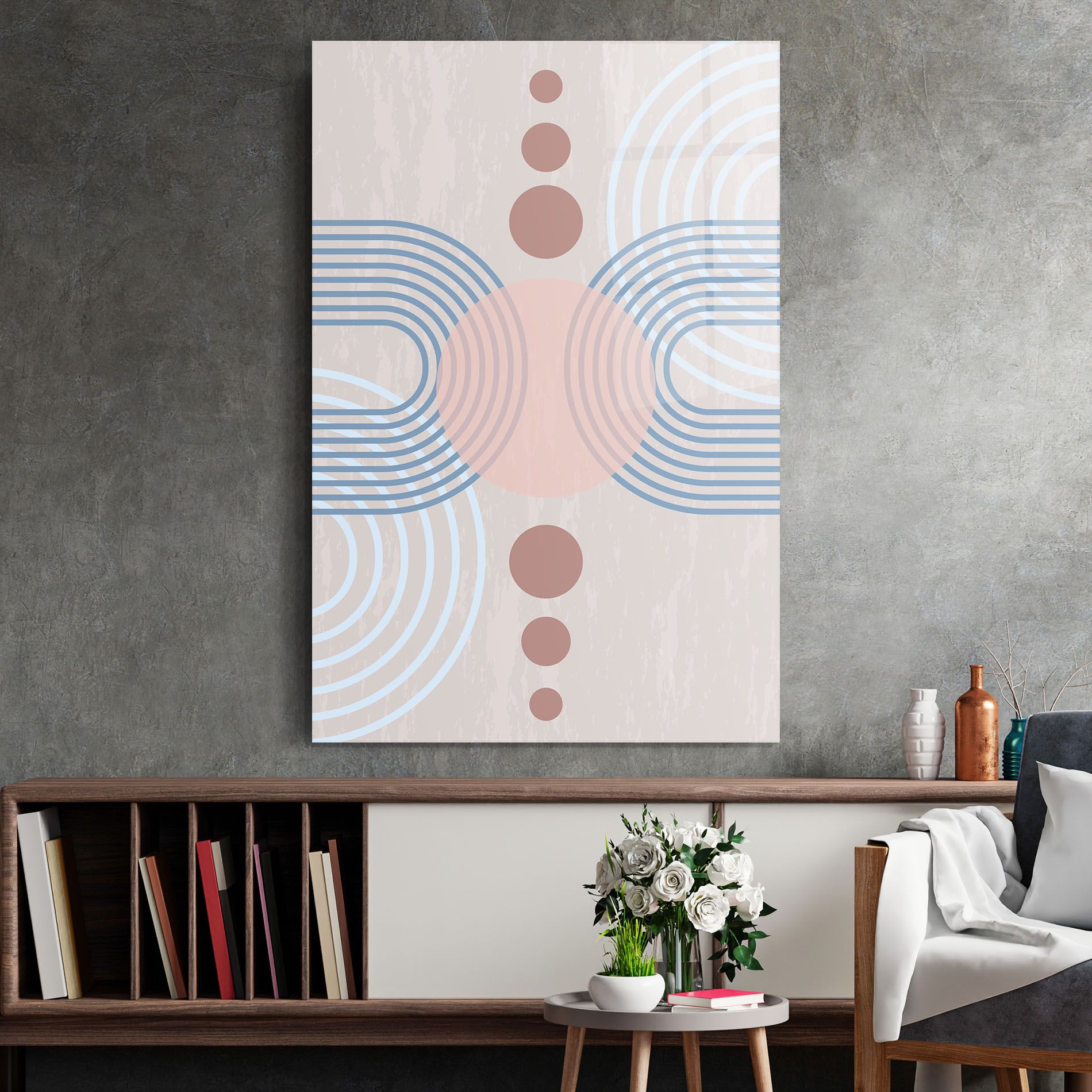 Blue Lines On Pink mockup 2