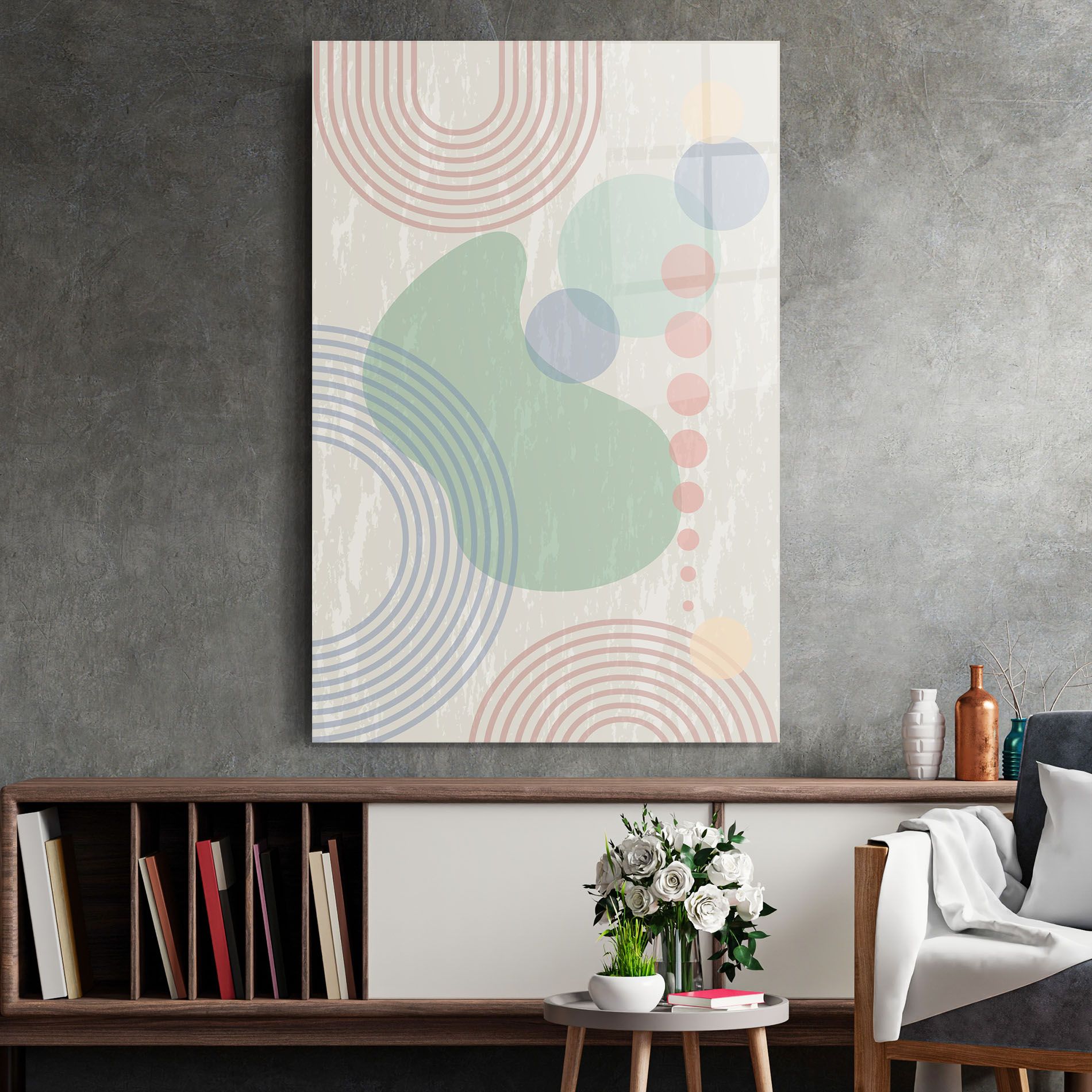 Green Pink Shapes mockup 2