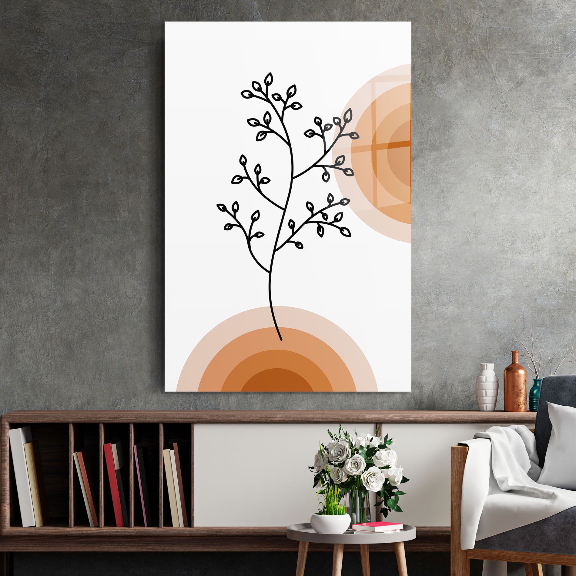Plant Orange Circle mockup 2