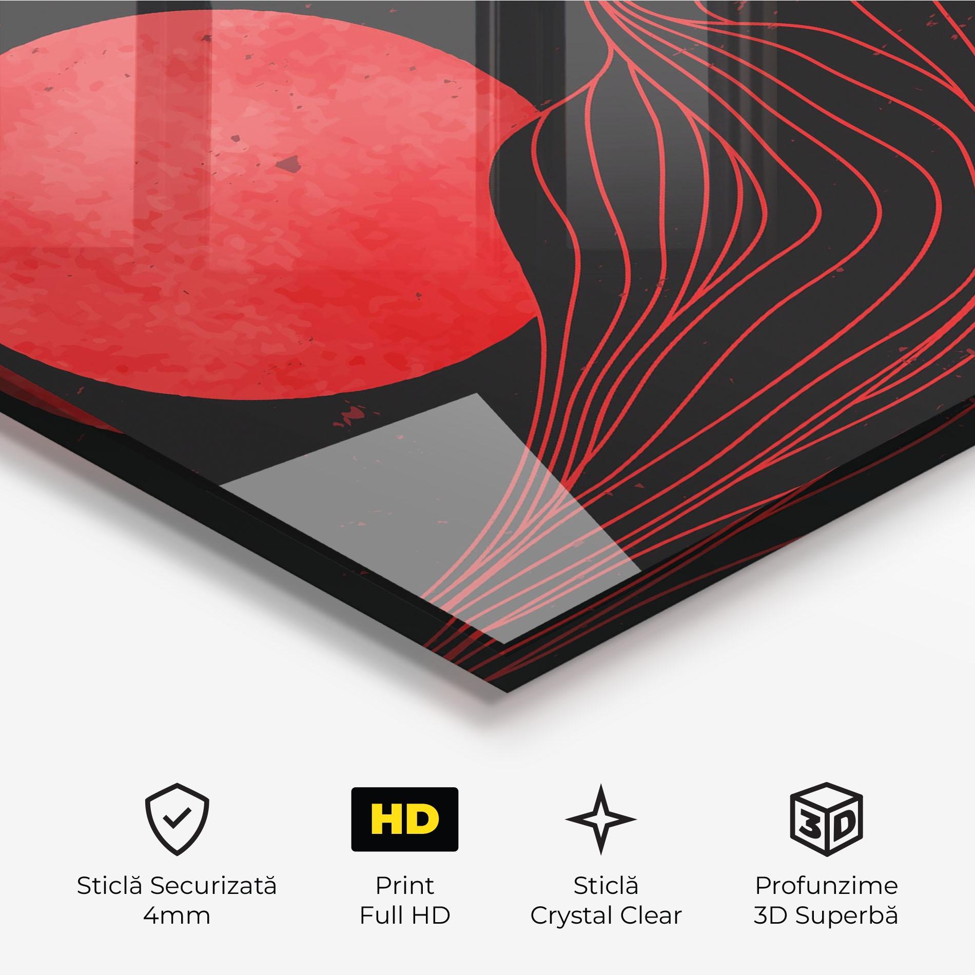 Tablou Sticla Bloody Moon mockup 3