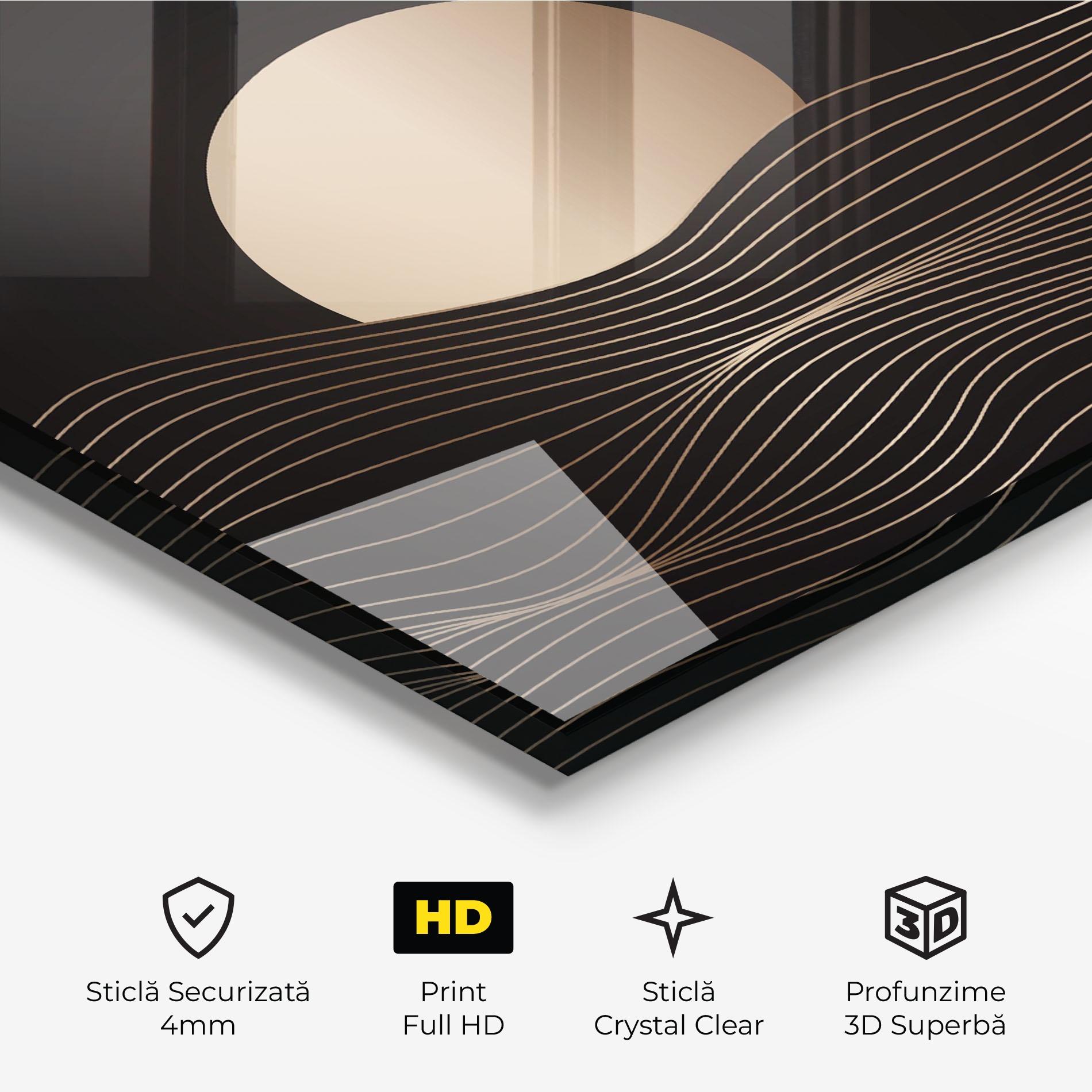 Tablou Sticla Cream Moon mockup 3