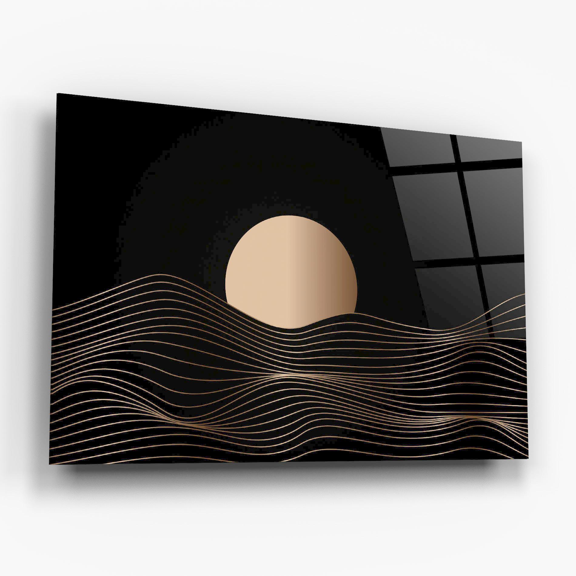 Tablou Sticla Cream Moon mockup 6