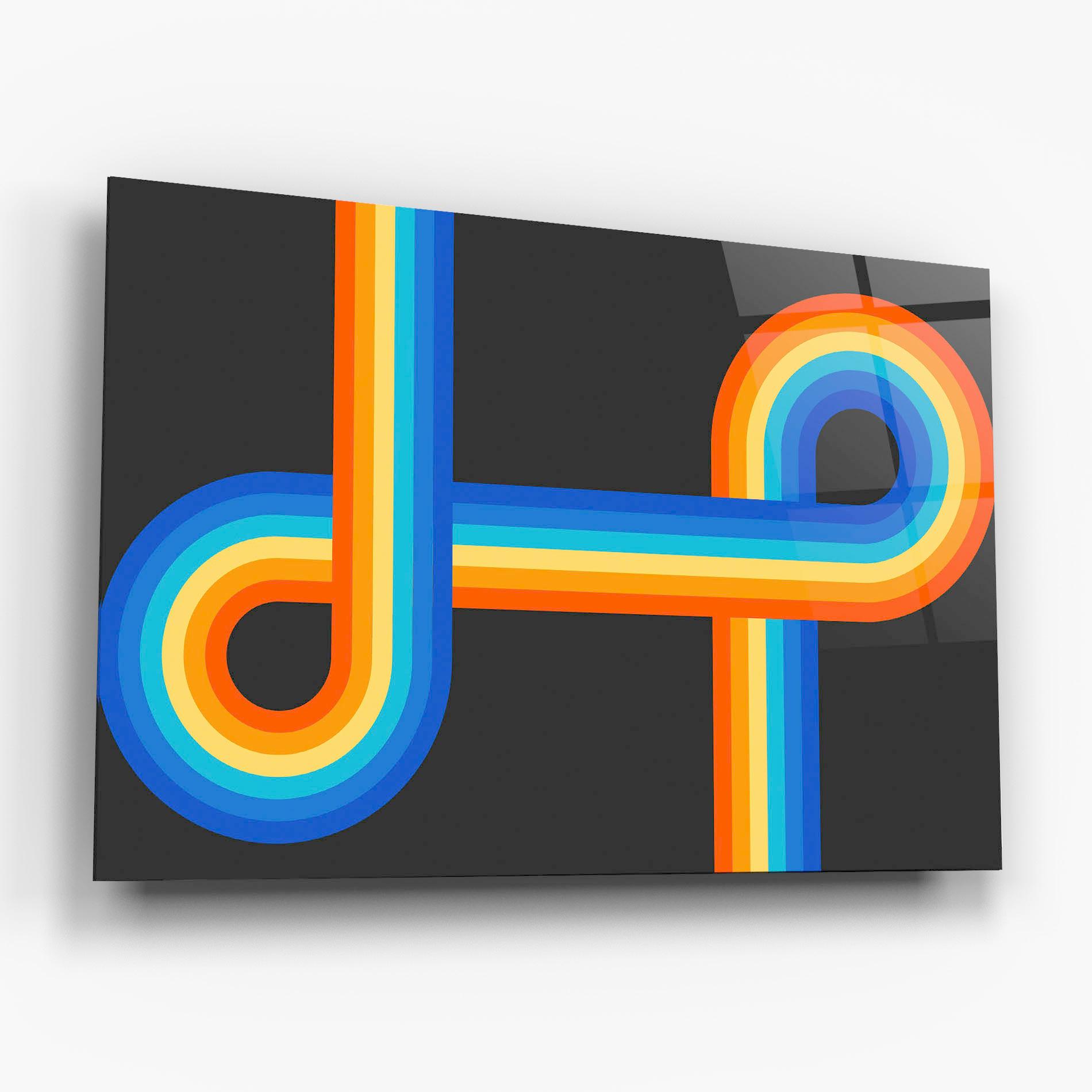 Tablou Sticla Vintage Ranbow mockup 6