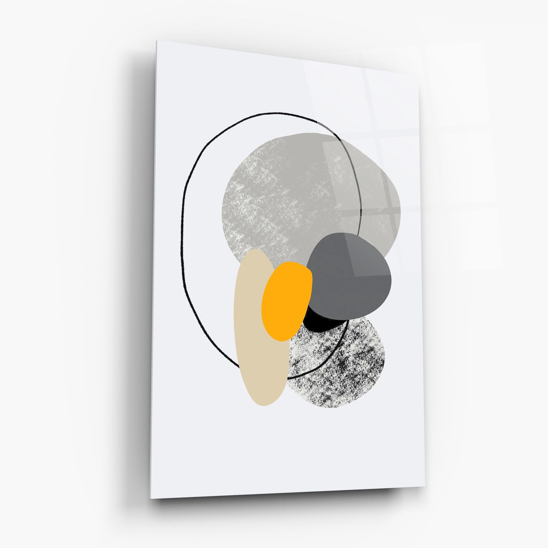 Grey Orange Shape mockup 6