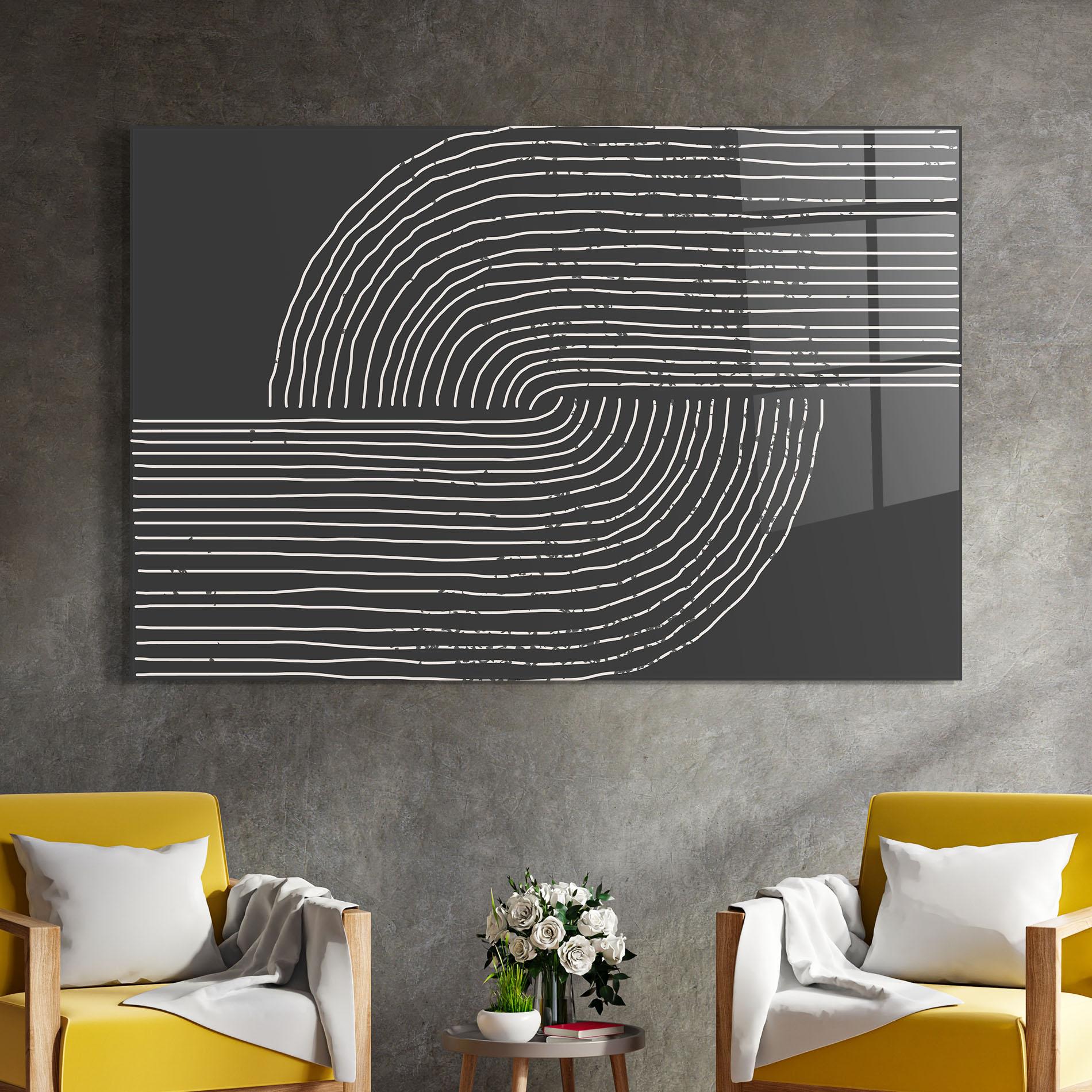 Tablou Sticla Minimalist Circle mockup 4