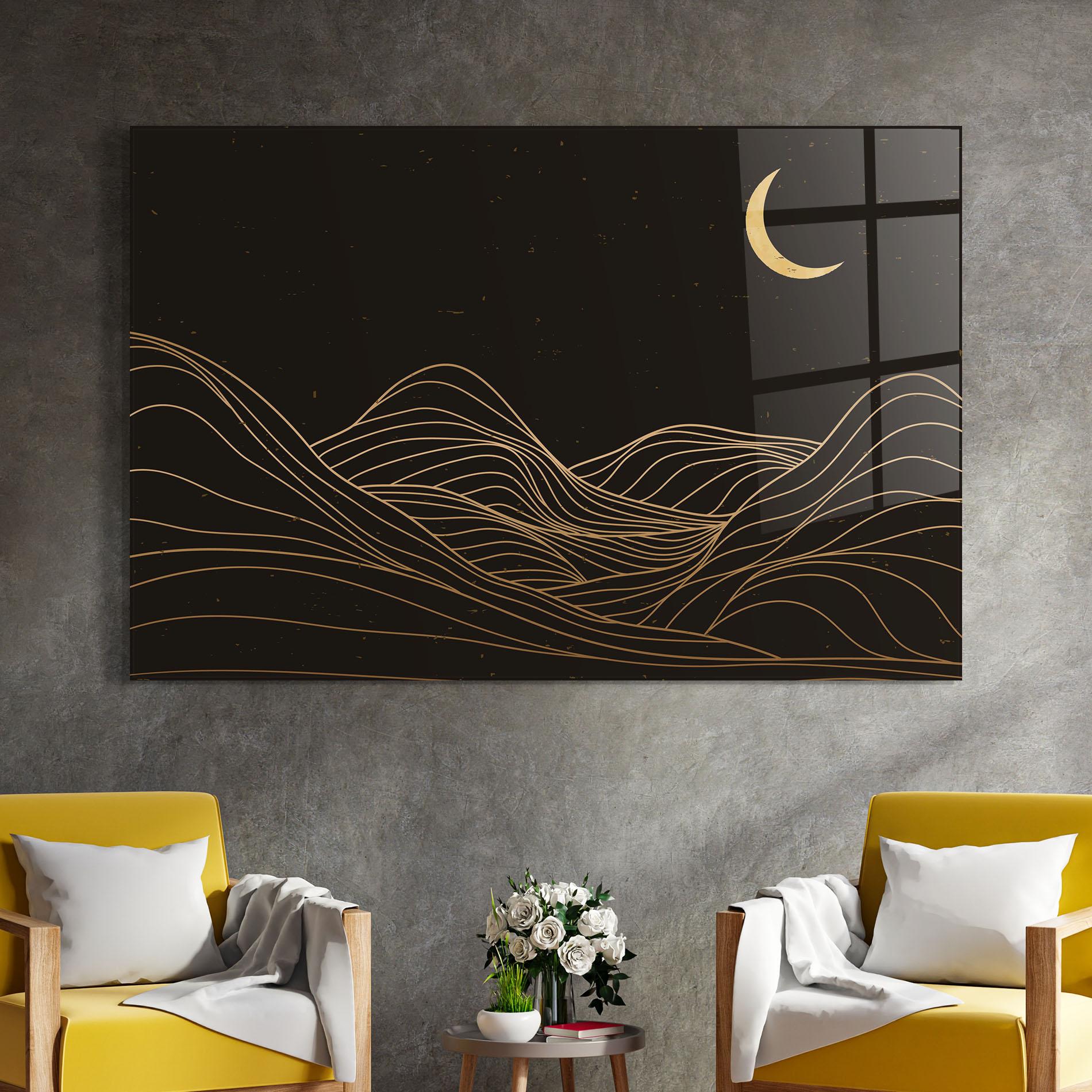 Tablou Sticla Pretty Moon mockup 4