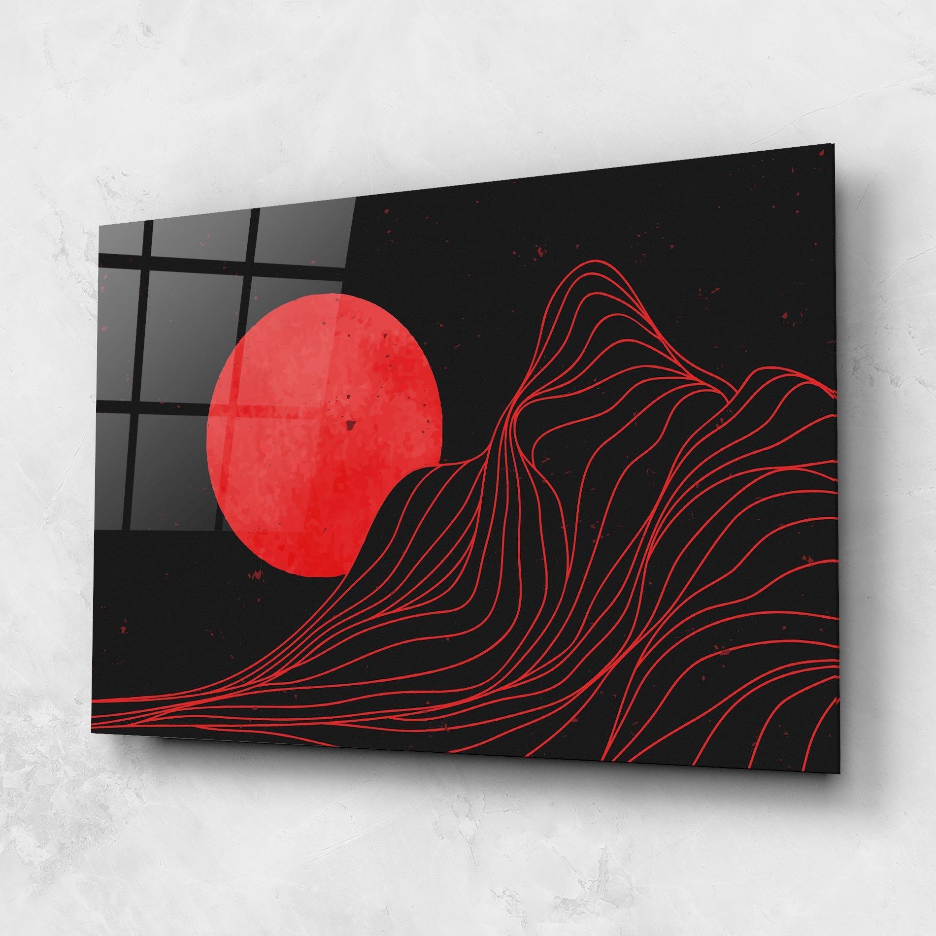 Tablou Sticla Bloody Moon mockup 1