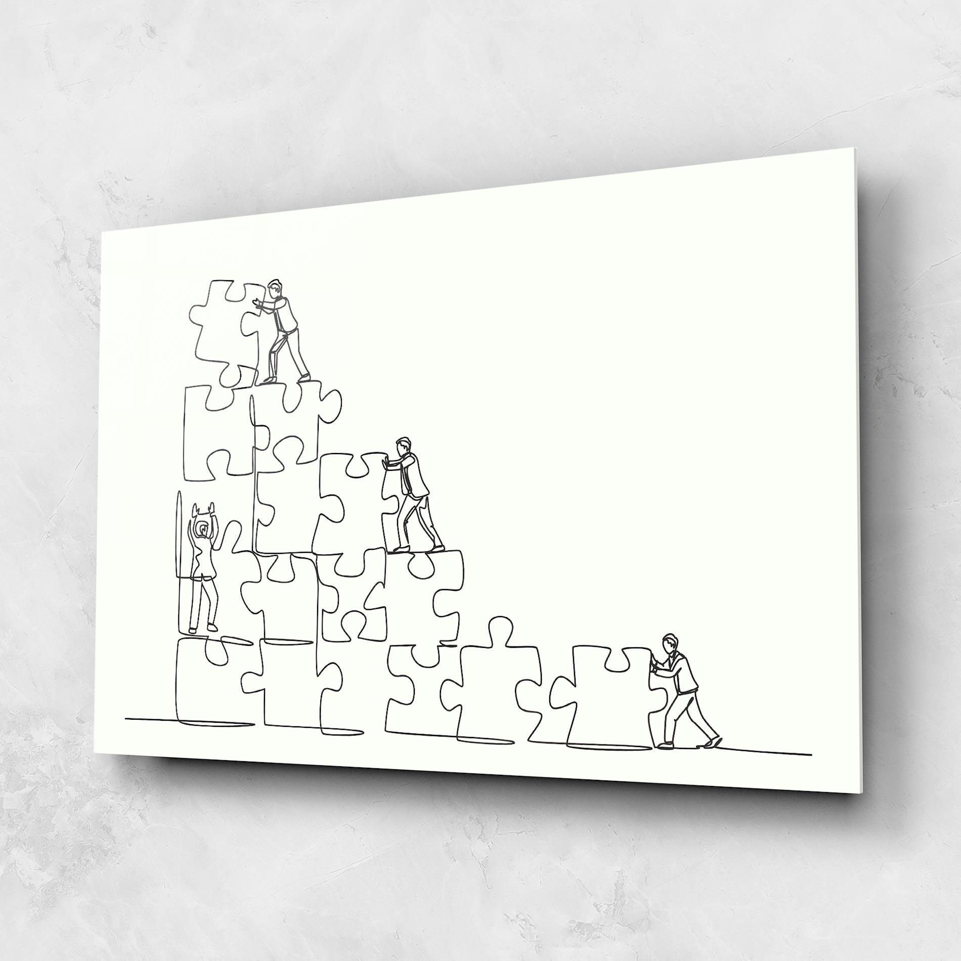 Tablou Sticla Businessman Up mockup 1