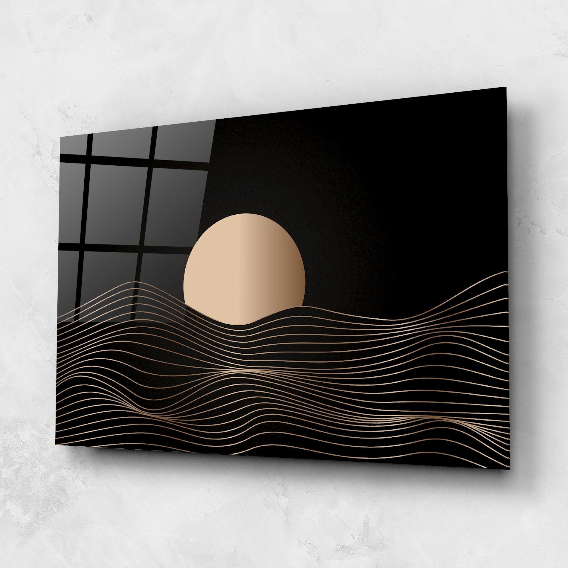 Tablou Sticla Cream Moon mockup 1