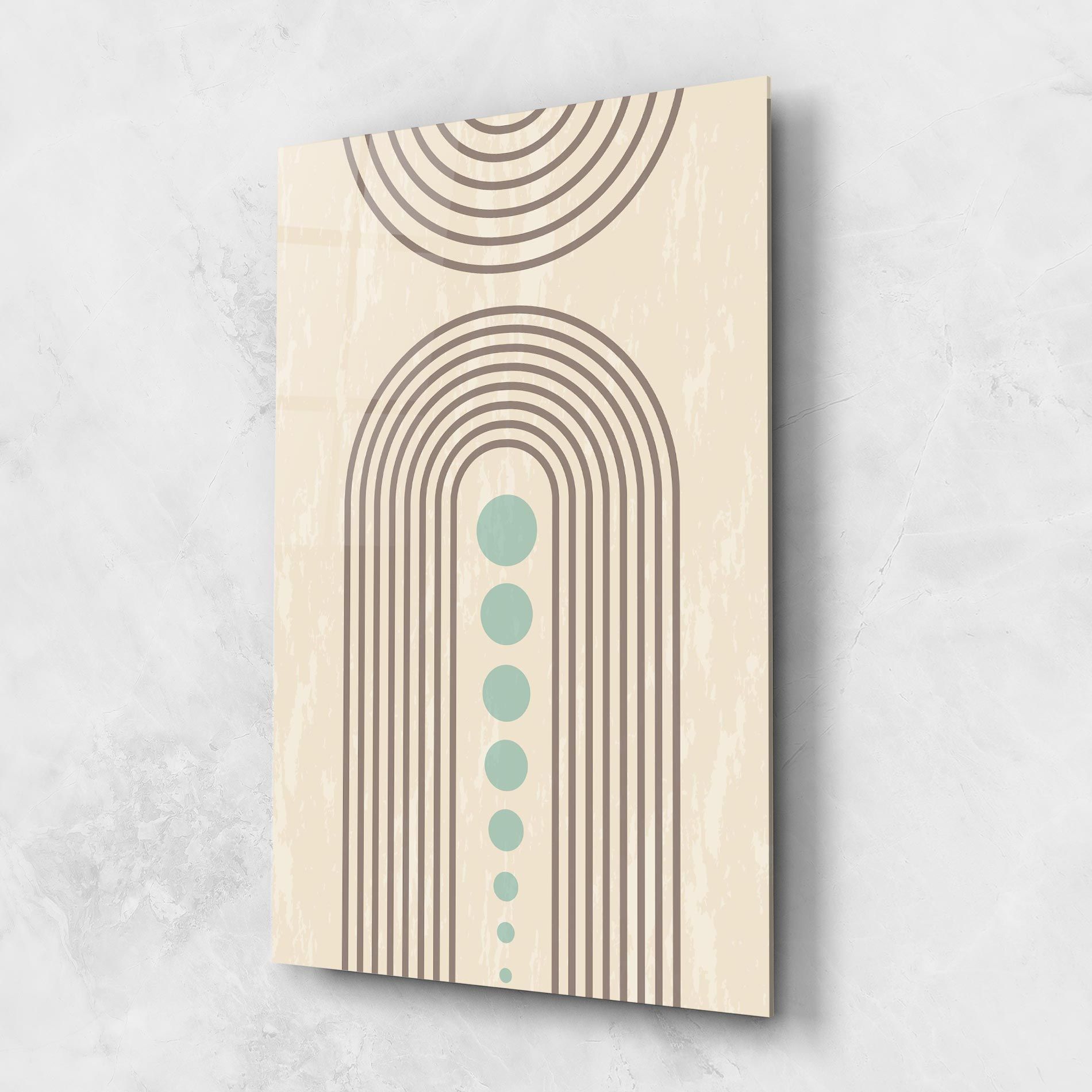 Cream Blue Circles mockup 1