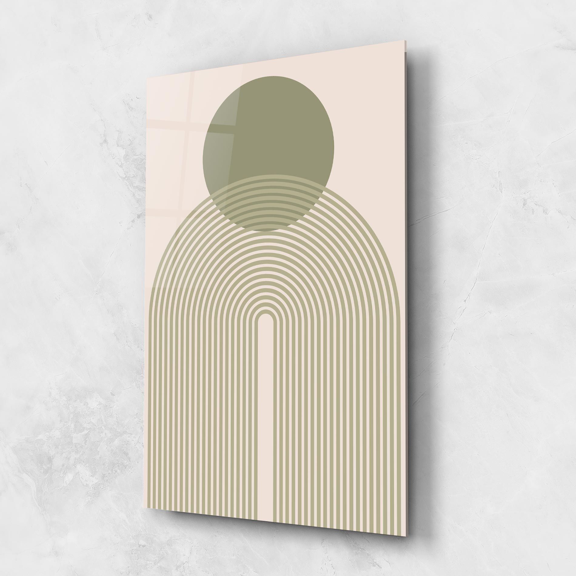 Green Circle Lines mockup 1