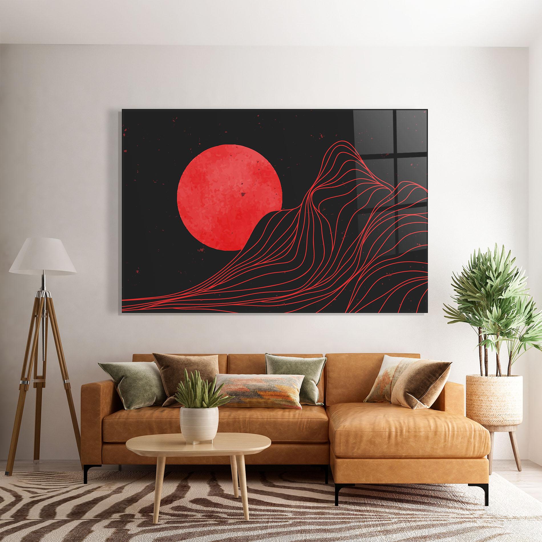 Tablou Sticla Bloody Moon mockup 7