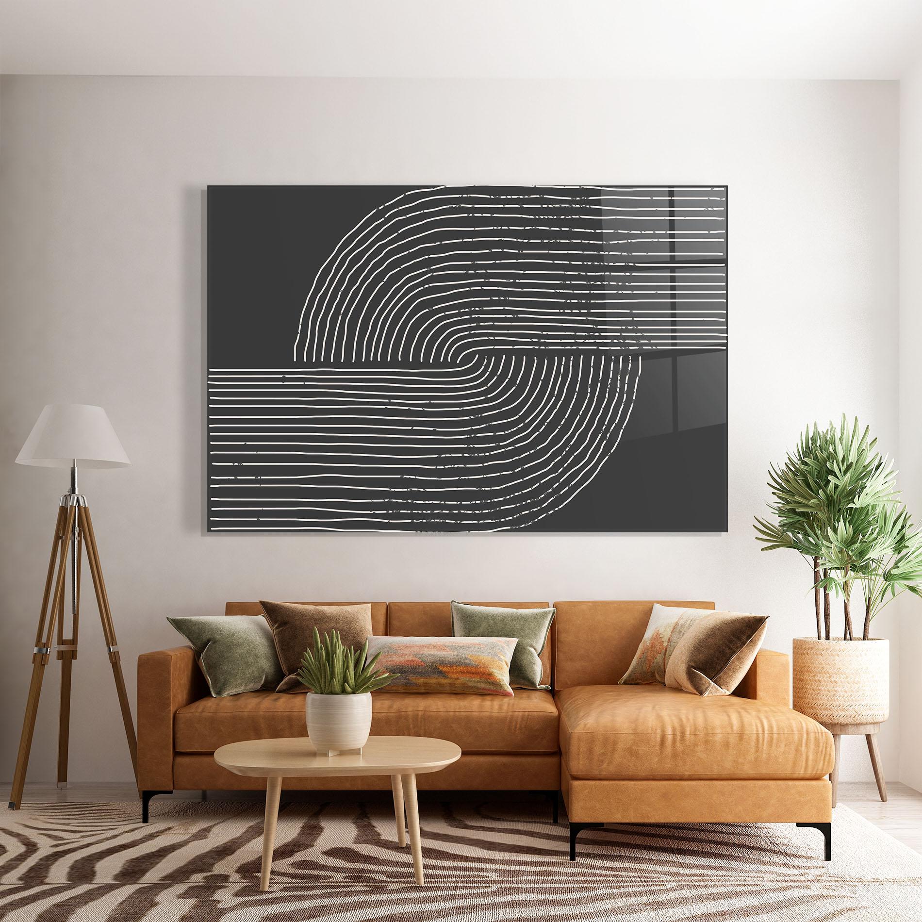 Tablou Sticla Minimalist Circle mockup 7