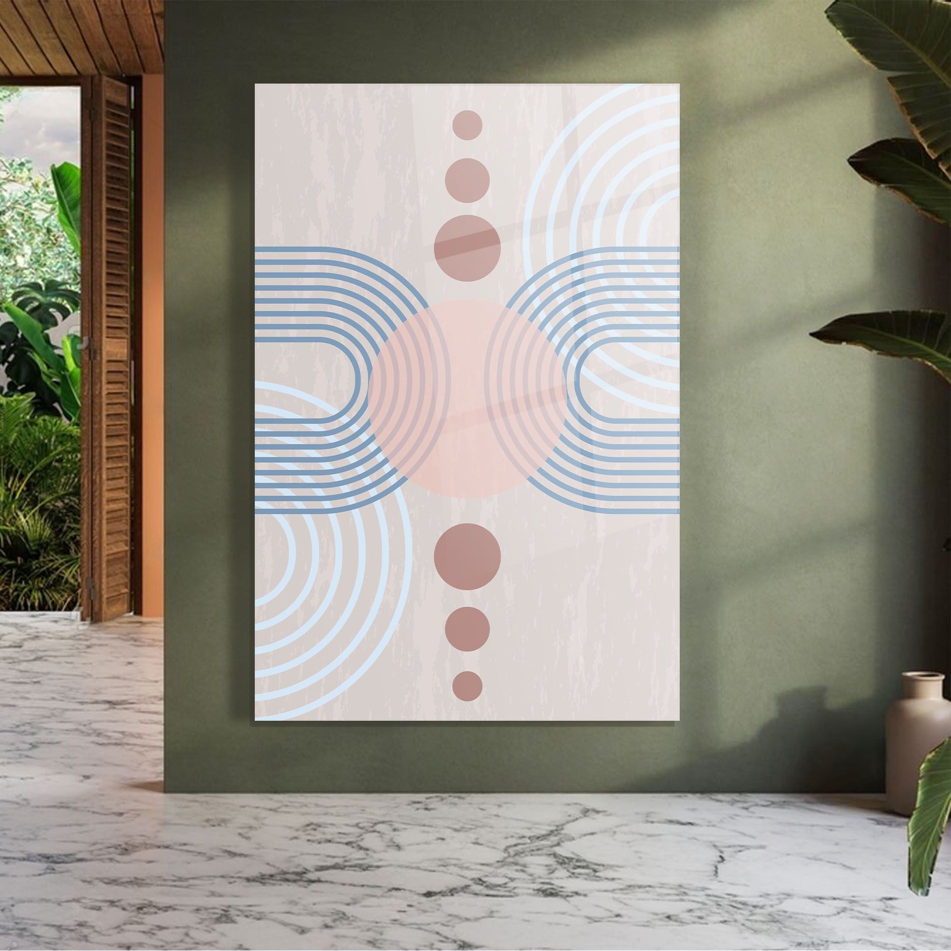 Blue Lines On Pink mockup 7