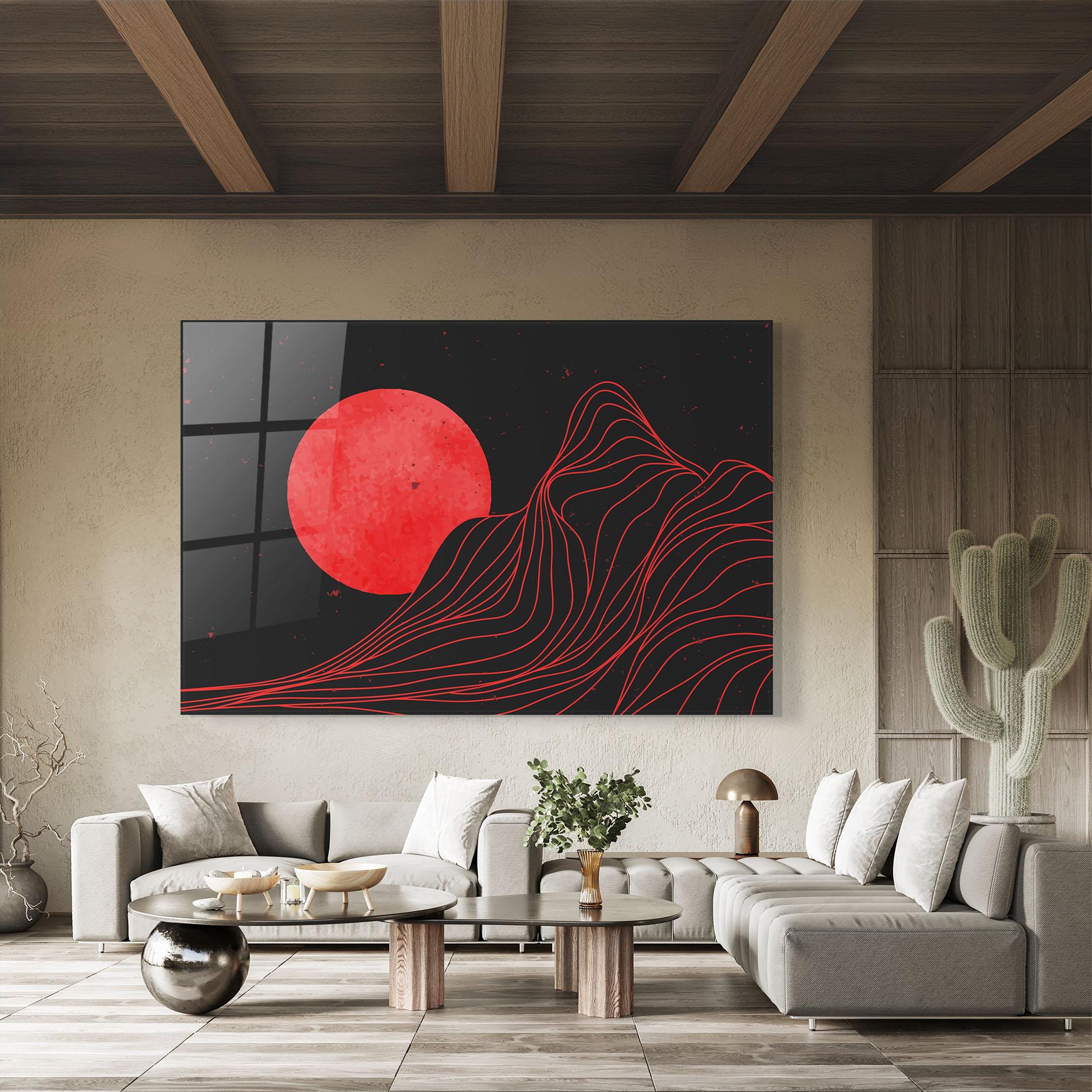 Tablou Sticla Bloody Moon mockup 8