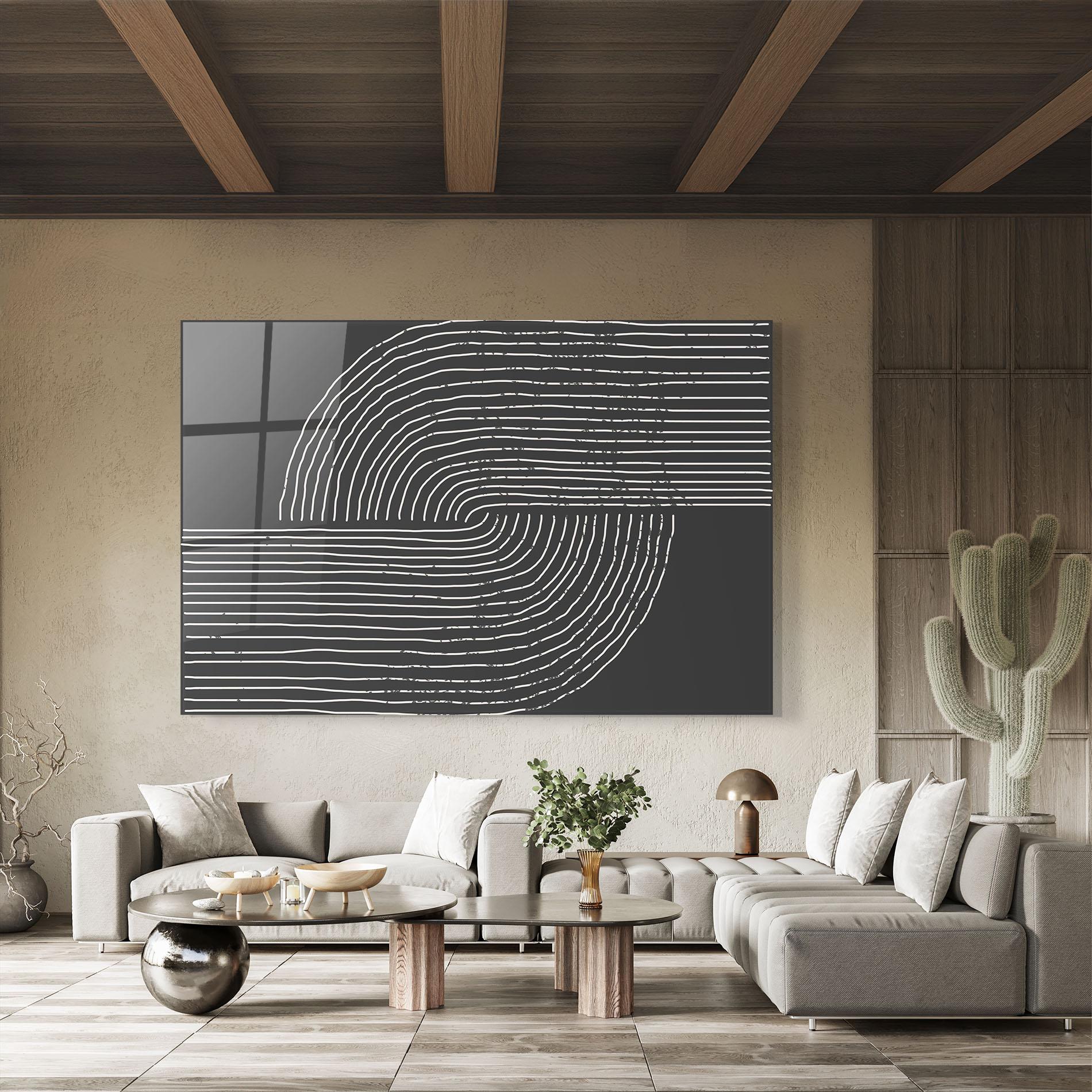 Tablou Sticla Minimalist Circle mockup 8