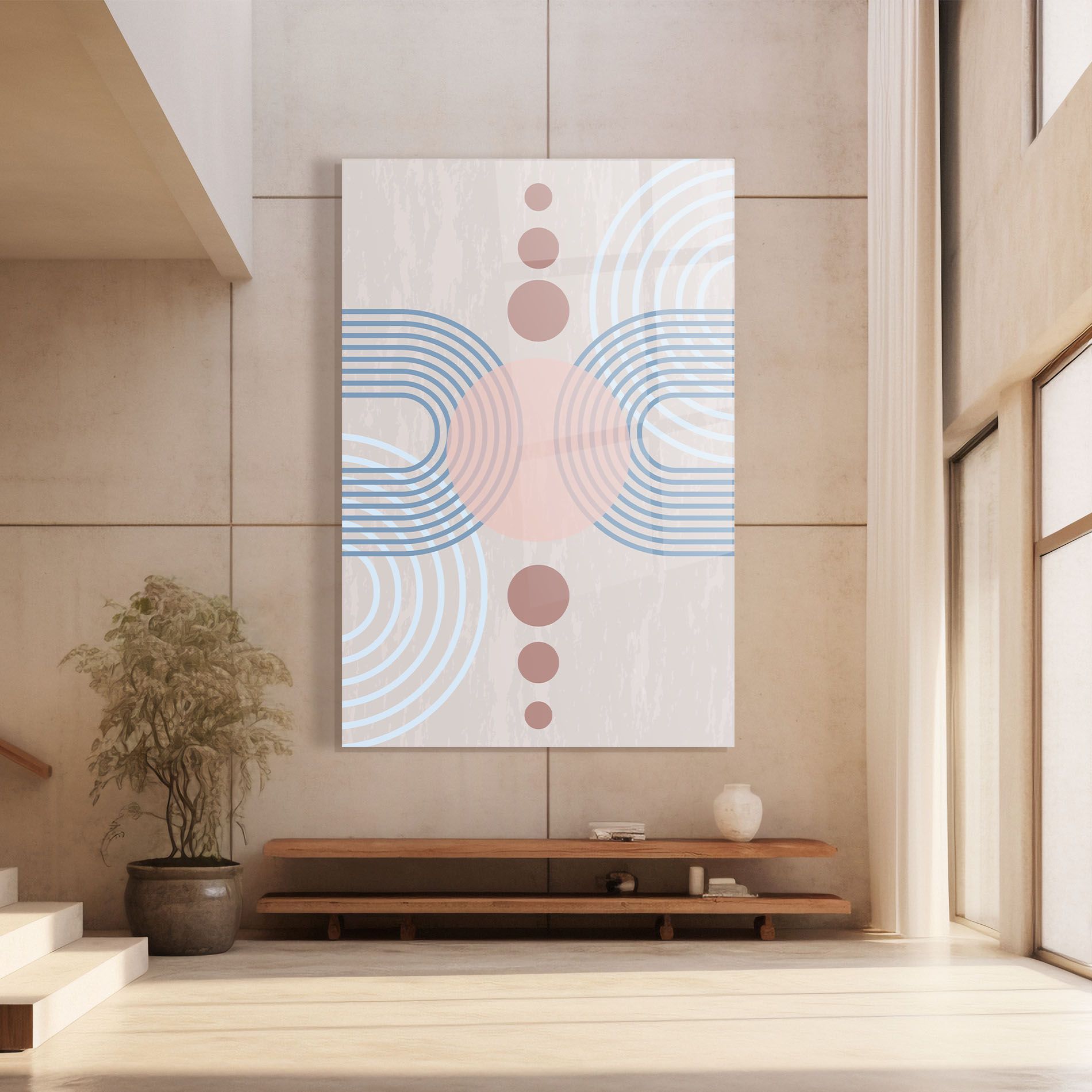 Blue Lines On Pink mockup 8