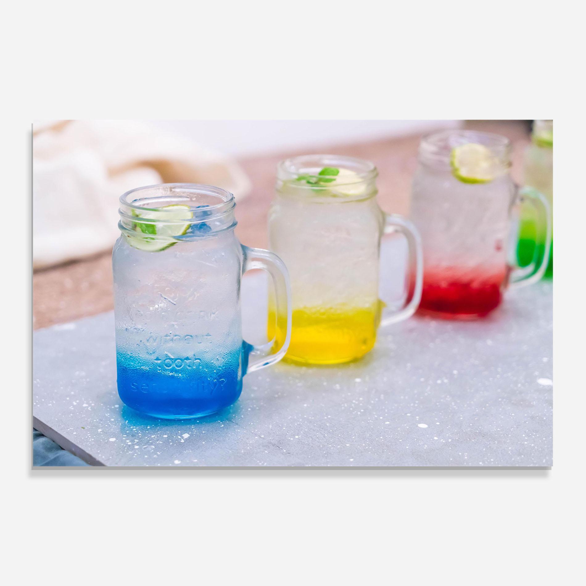 Tablou Sticla Colorful Italian Soda mockup 0