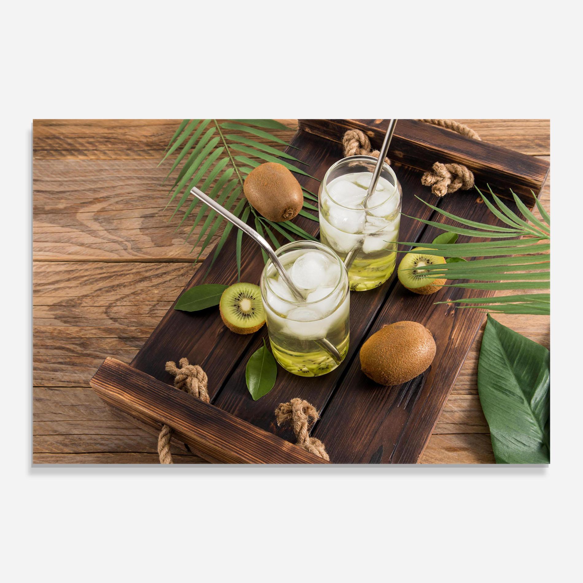 Tablou Sticla Kiwi Drinks mockup 0