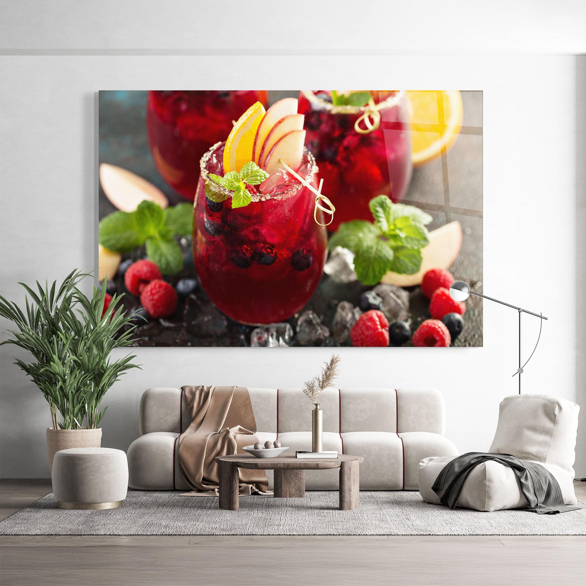 Tablou Sticla Berry Drink mockup 9