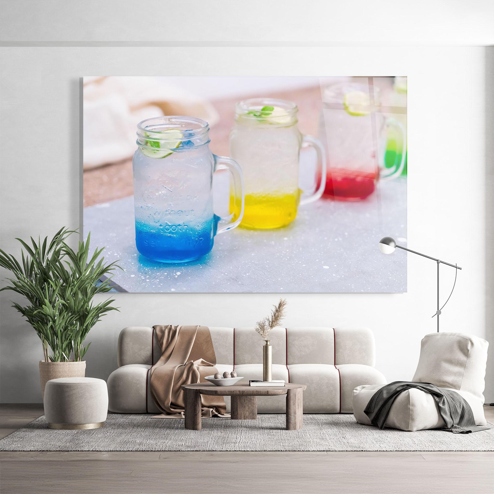 Tablou Sticla Colorful Italian Soda mockup 9