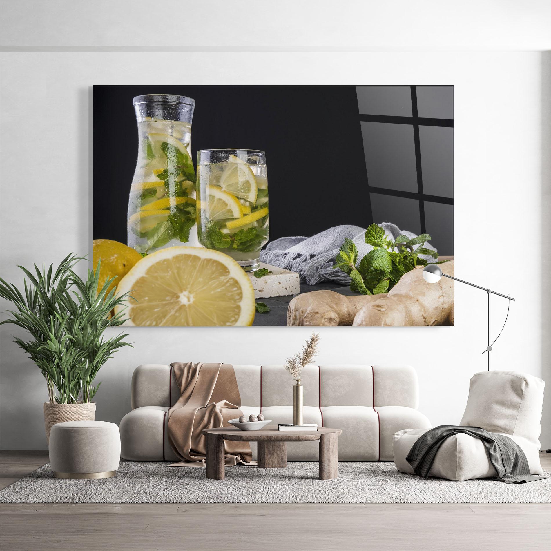 Tablou Sticla Ginger Lemonade mockup 9