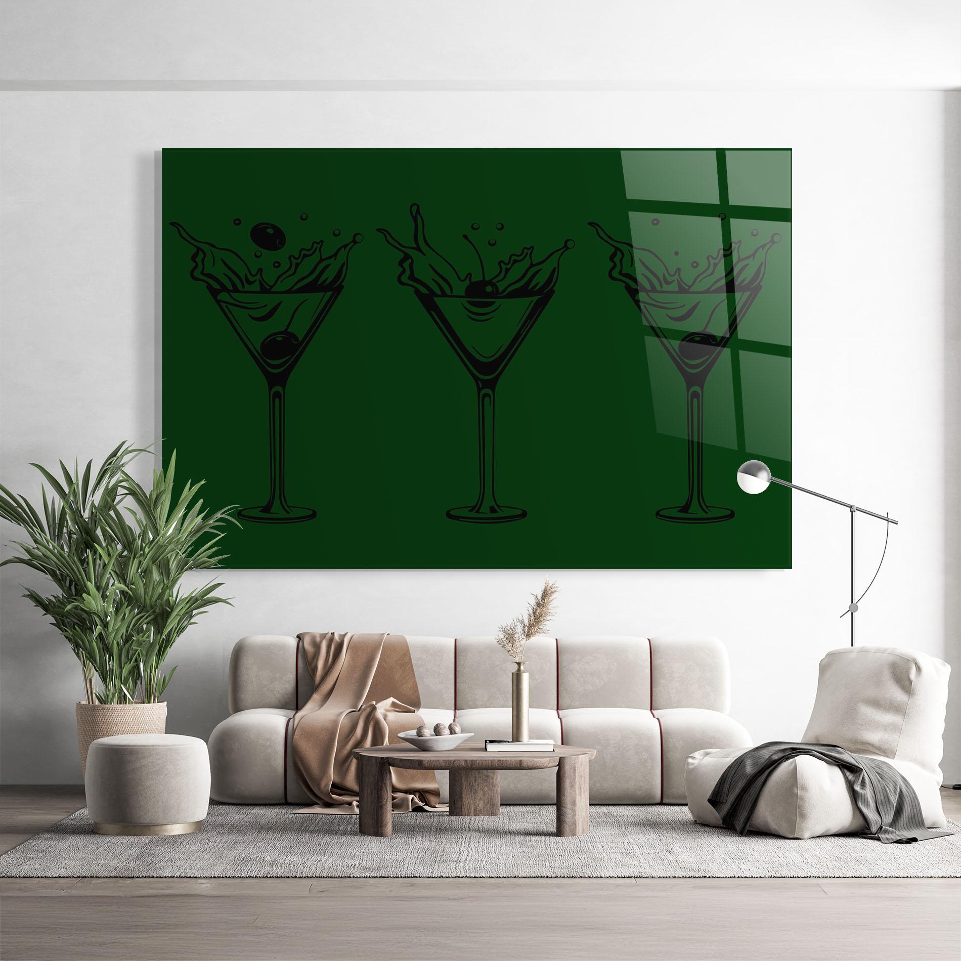 Tablou Sticla Green Drinks mockup 9