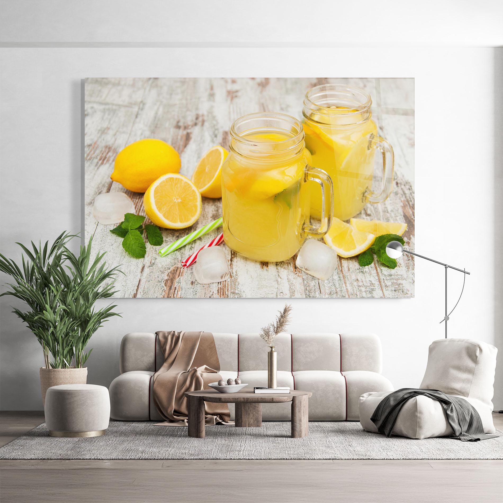 Tablou Sticla Jars With Lemonade mockup 9