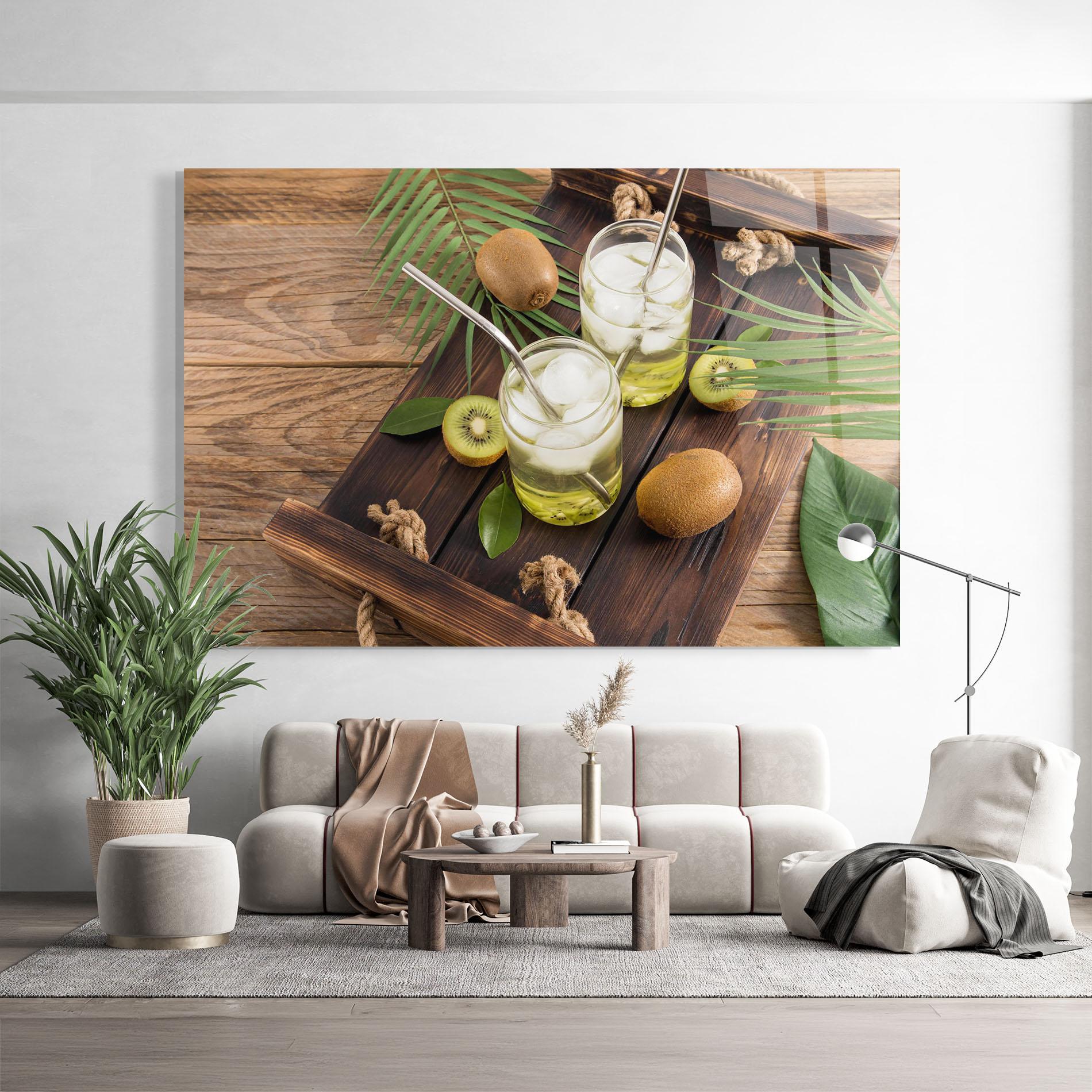 Tablou Sticla Kiwi Drinks mockup 9
