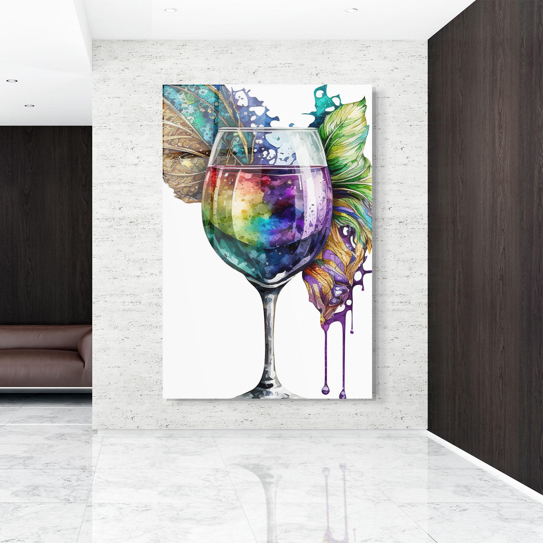 Tablou Sticla Colorful Drink mockup 9