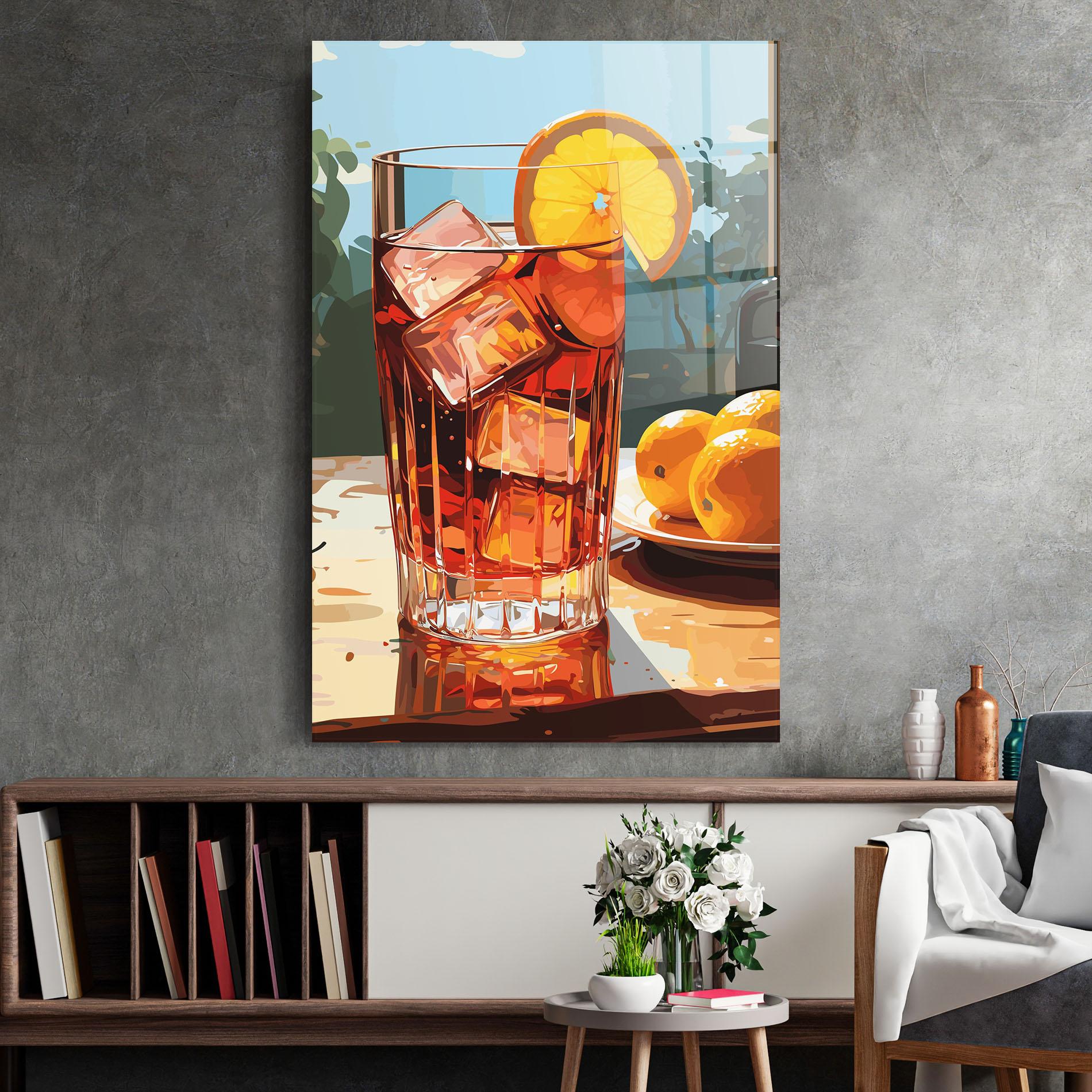 Tablou Sticla Cocktail Art mockup 2