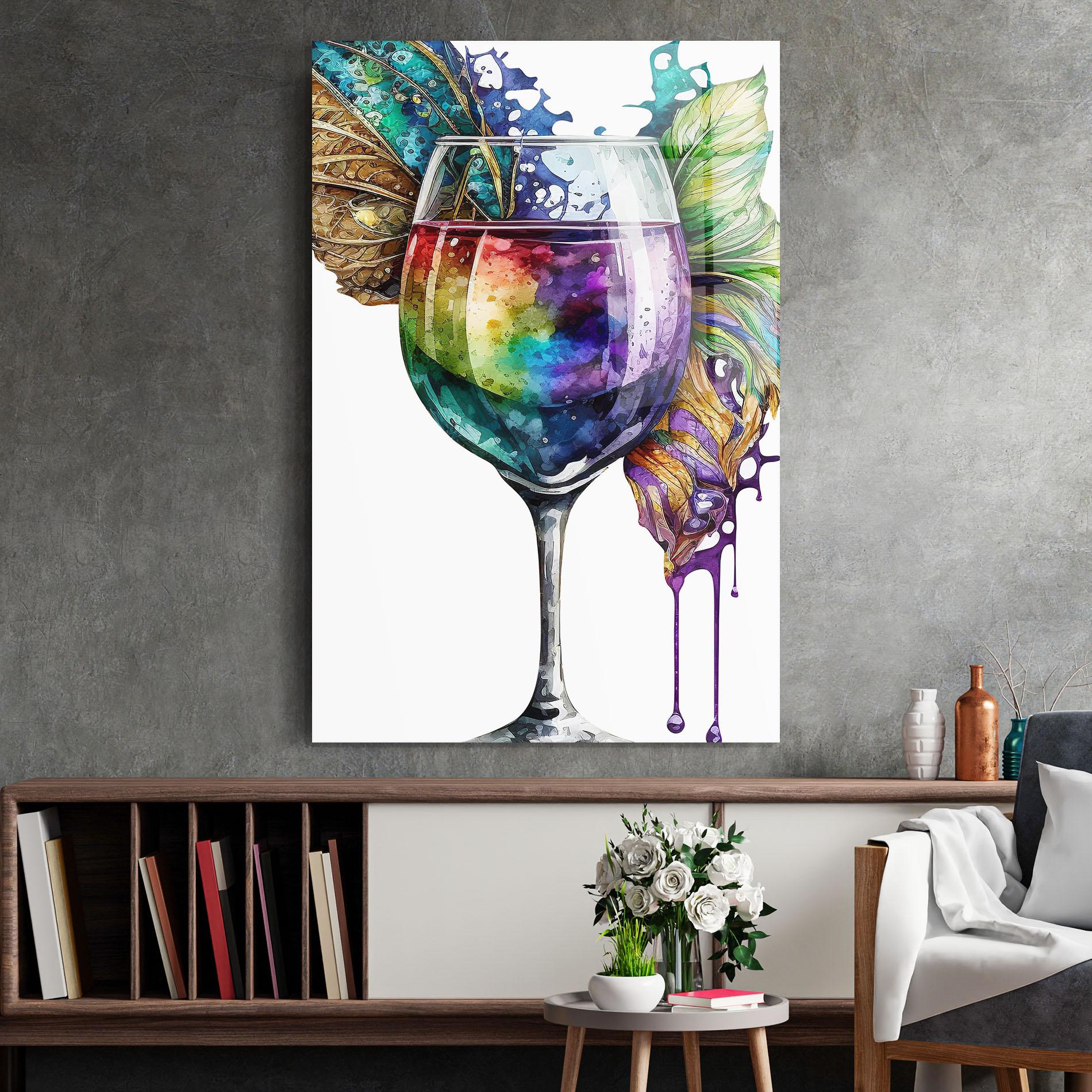 Tablou Sticla Colorful Drink mockup 2