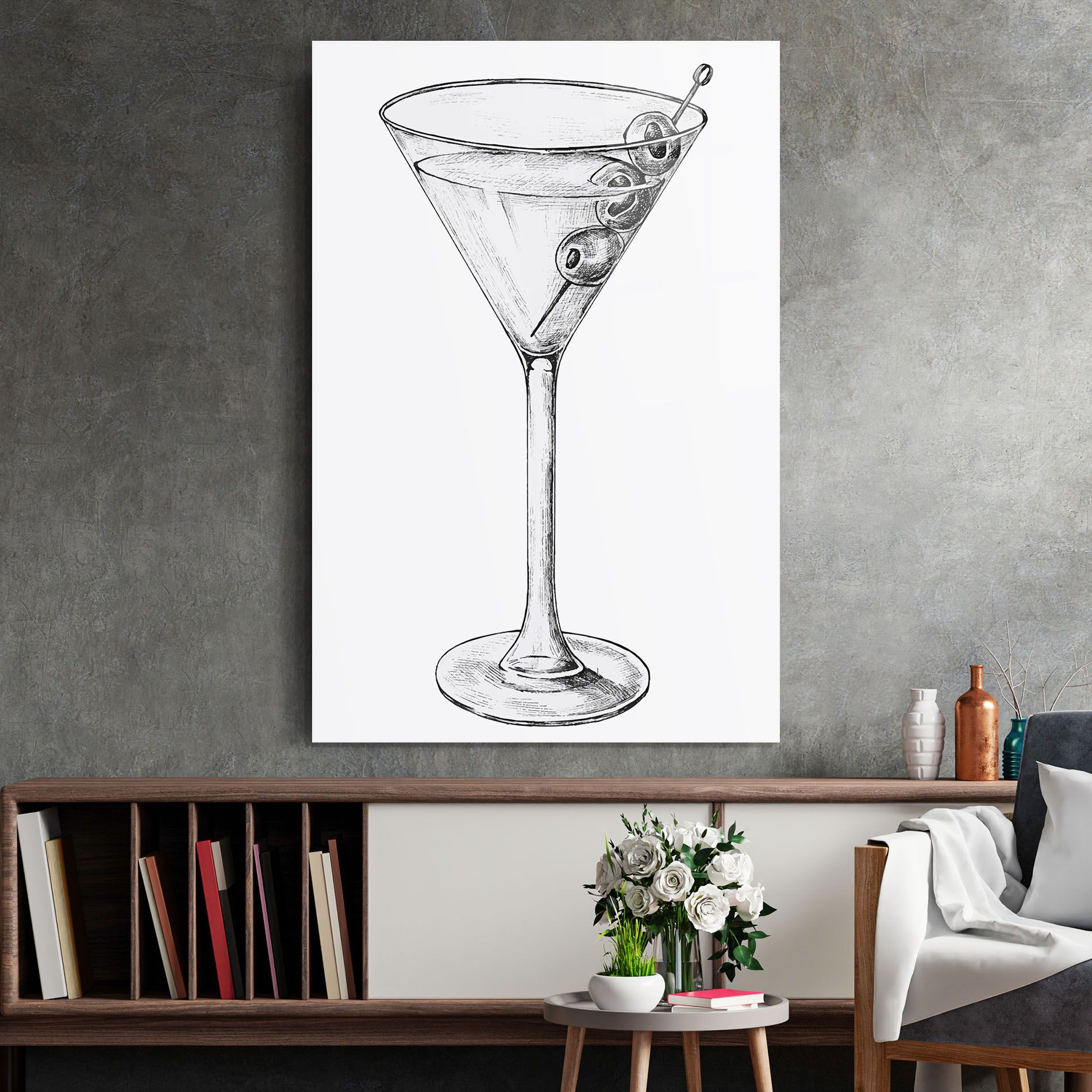 Hand Drawn Glass mockup 2