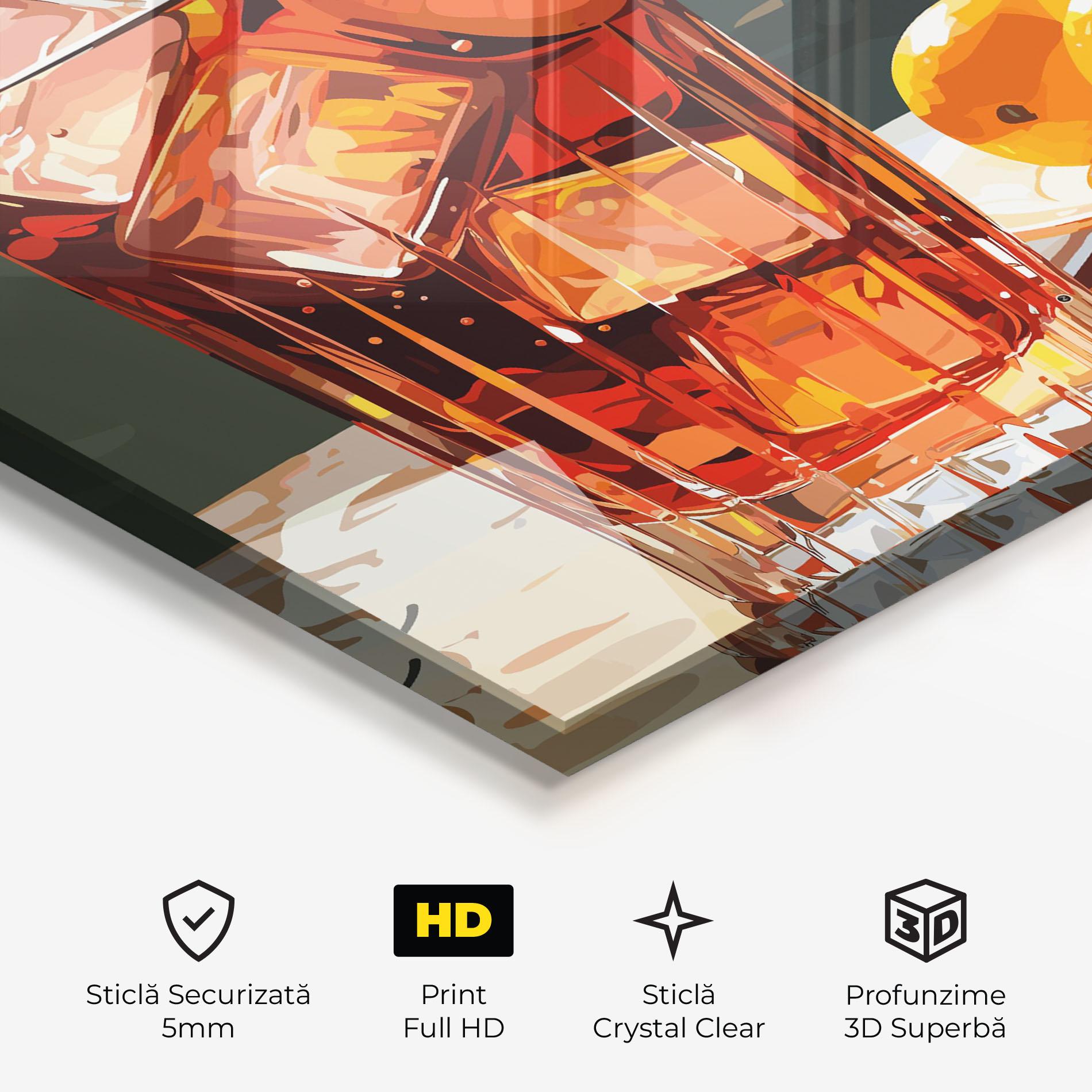 Tablou Sticla Cocktail Art mockup 3