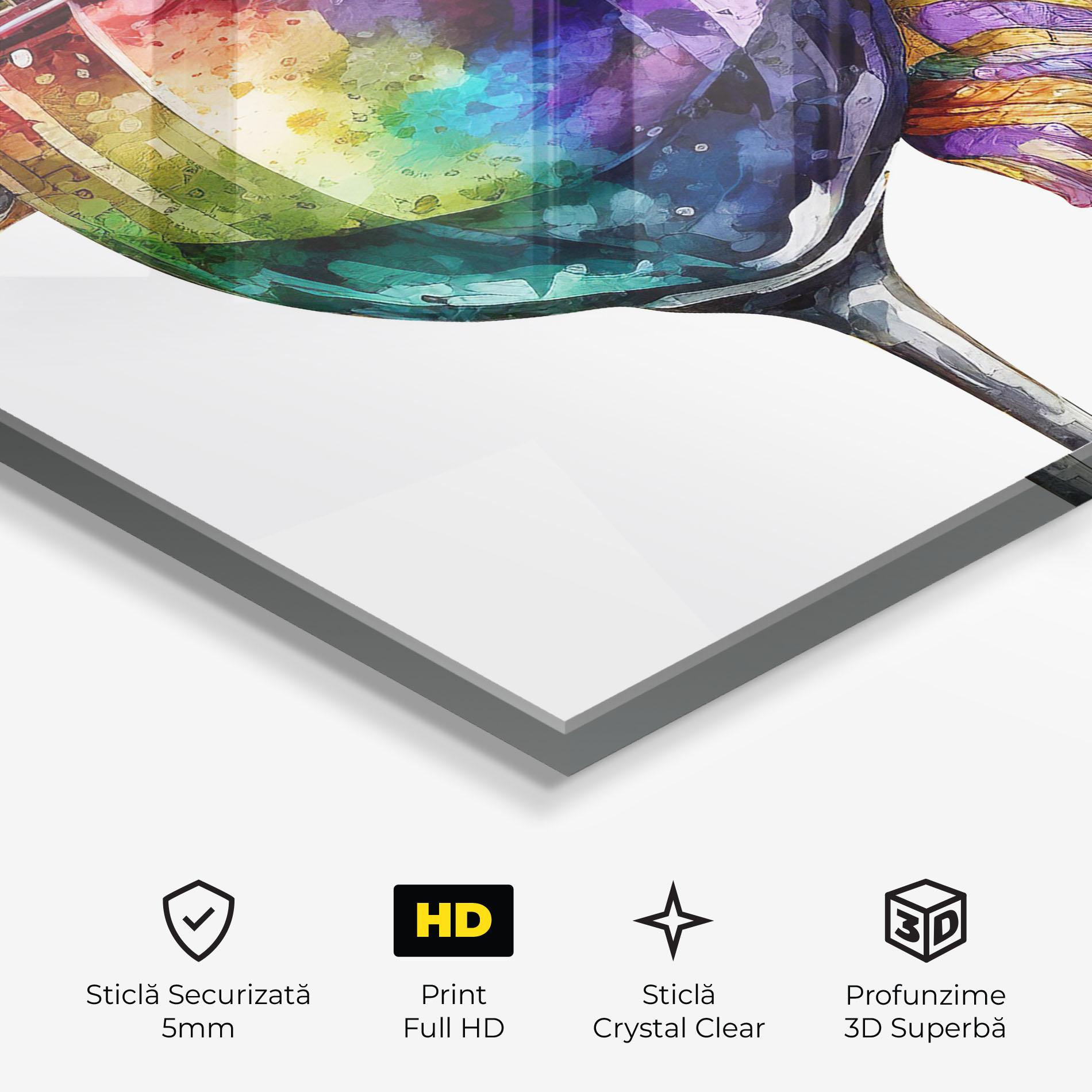 Tablou Sticla Colorful Drink mockup 3