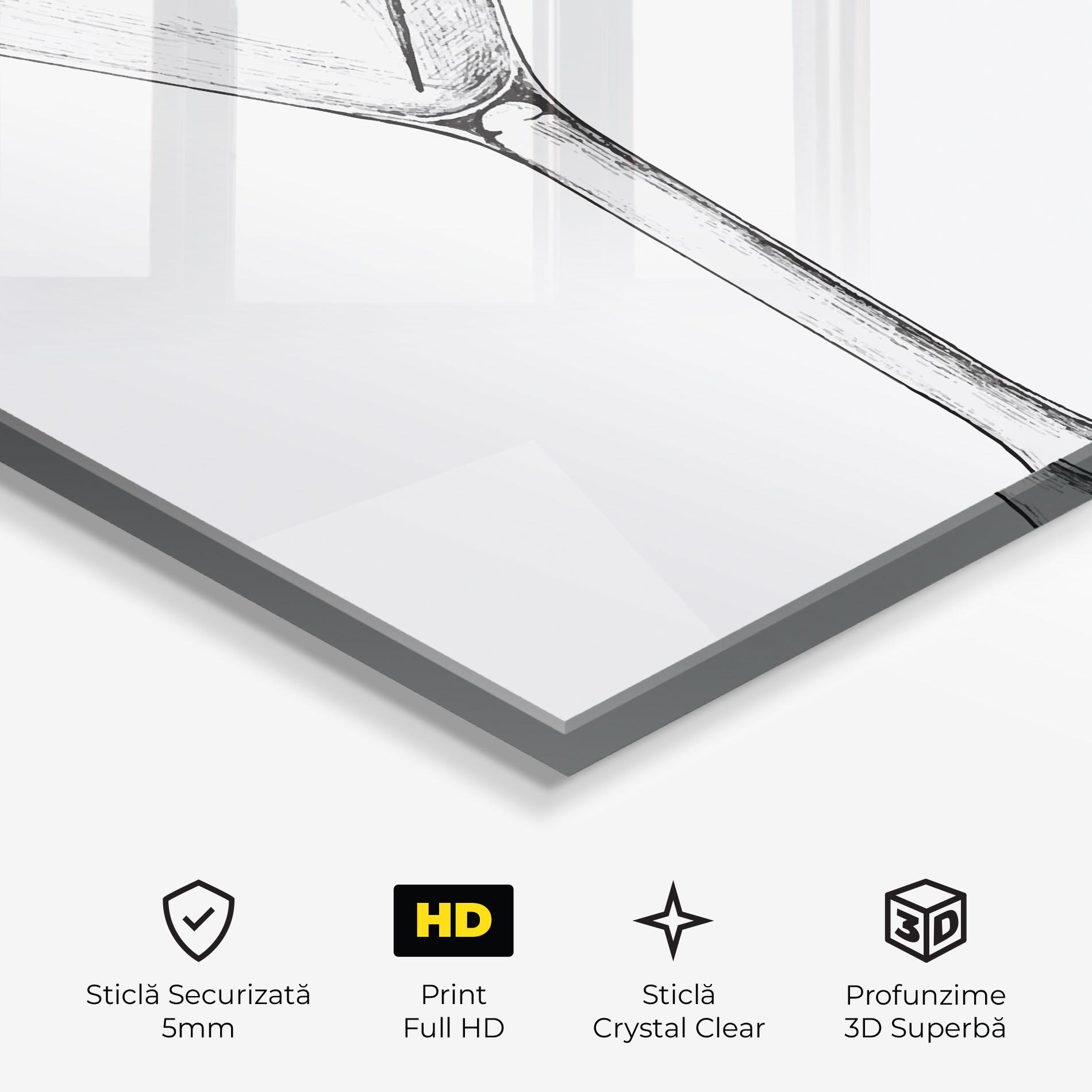 Tablou Sticla Hand Drawn Glass mockup 3
