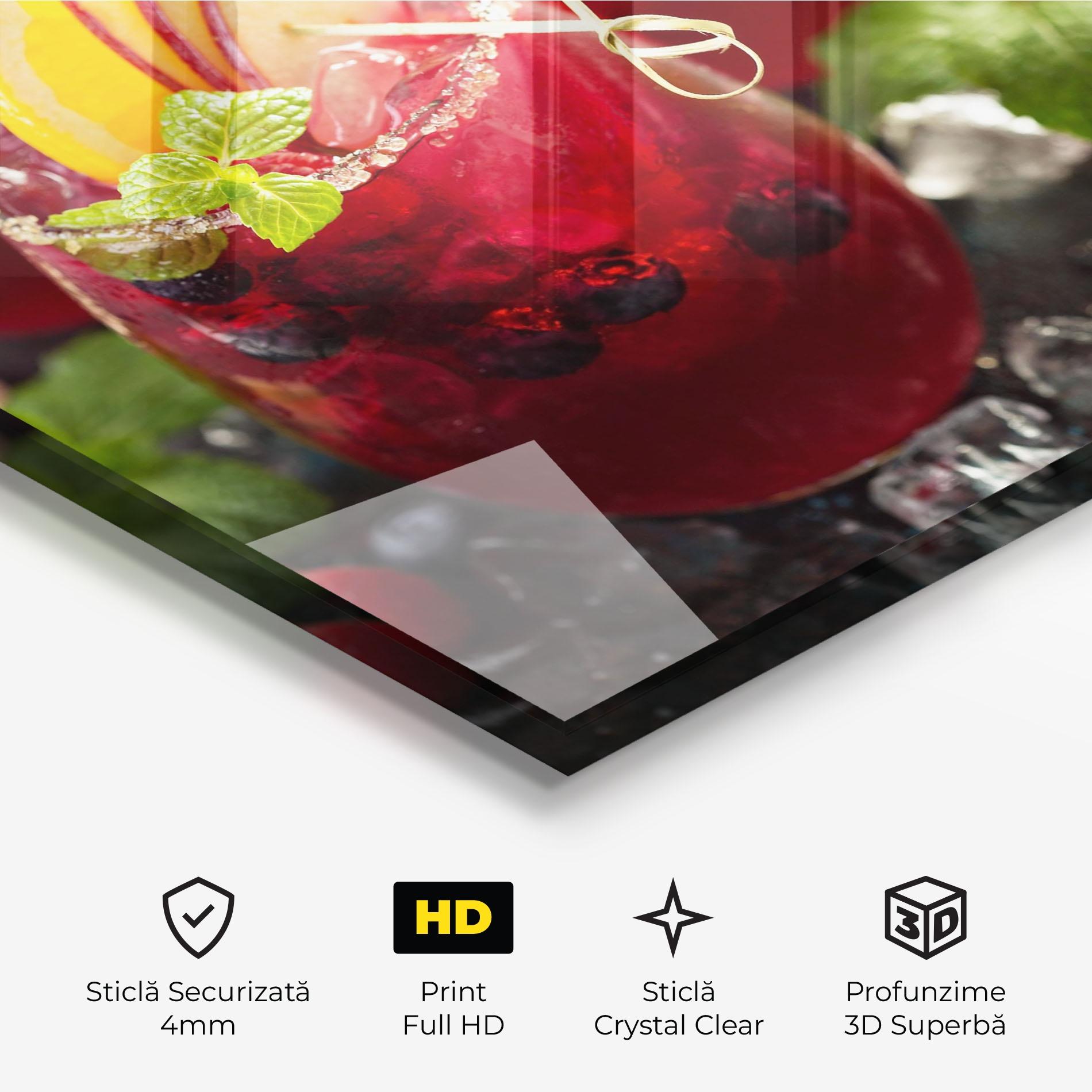 Tablou Sticla Berry Drink mockup 3