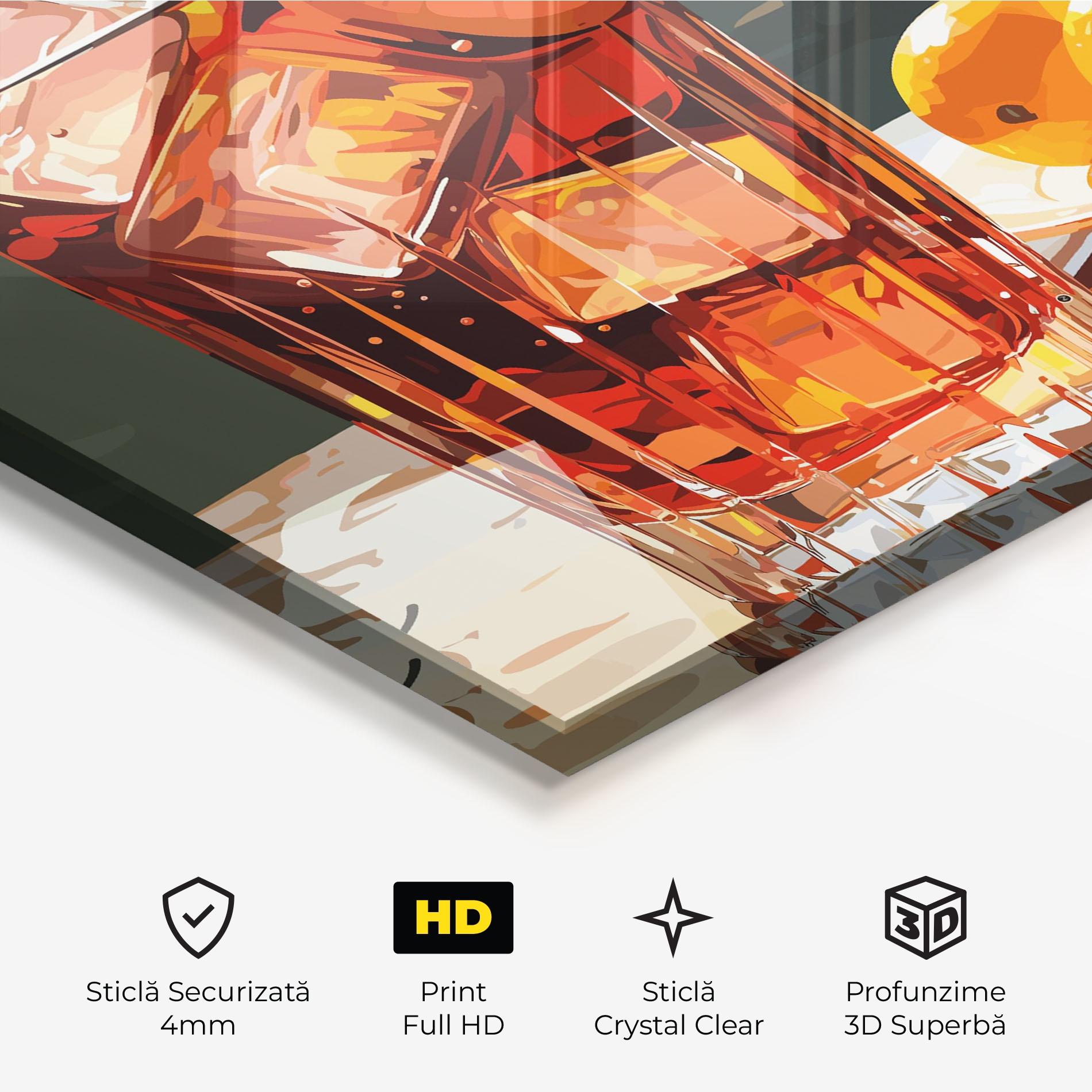 Tablou Sticla Cocktail Art mockup 3
