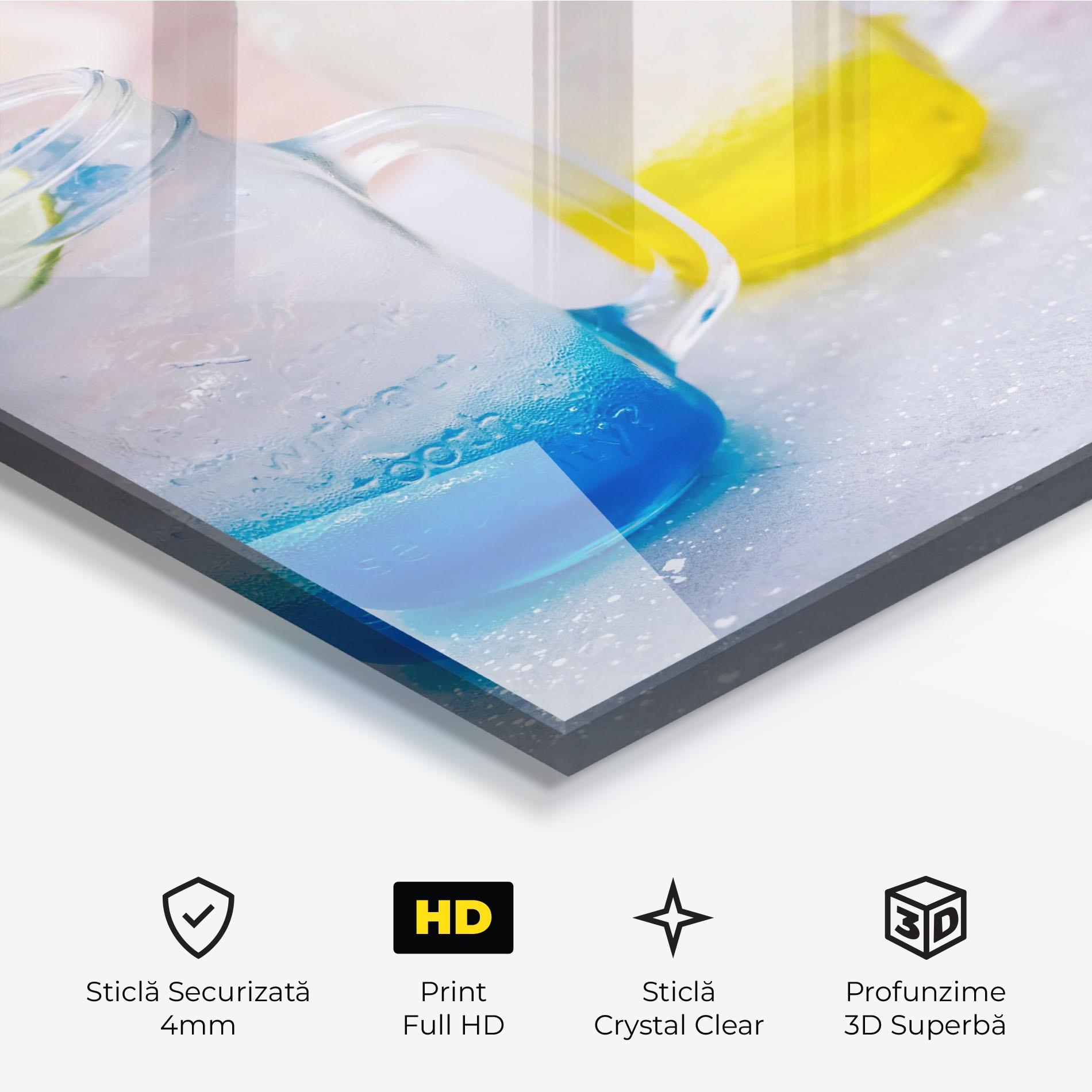 Tablou Sticla Colorful Italian Soda mockup 3