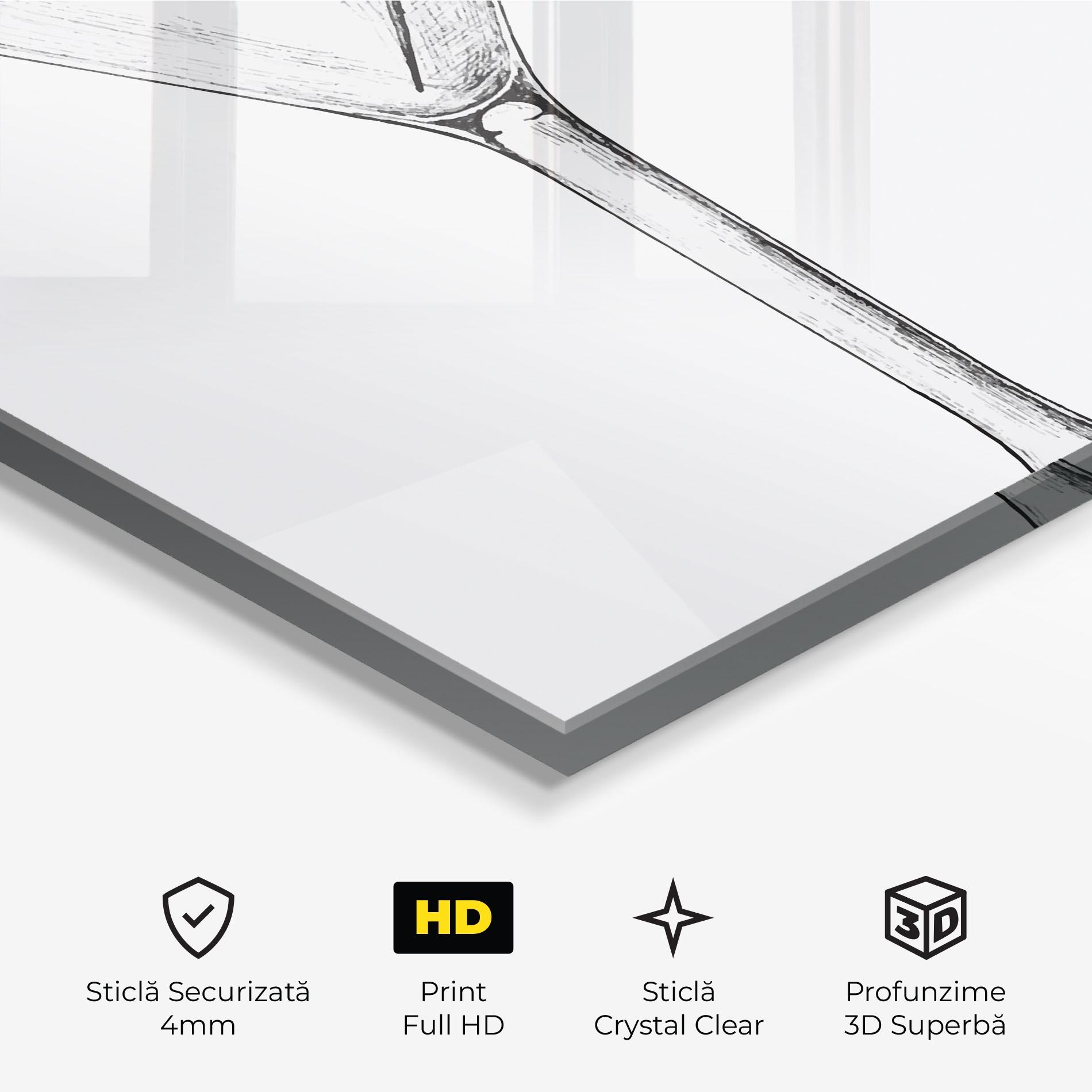 Tablou Sticla Hand Drawn Glass mockup 3