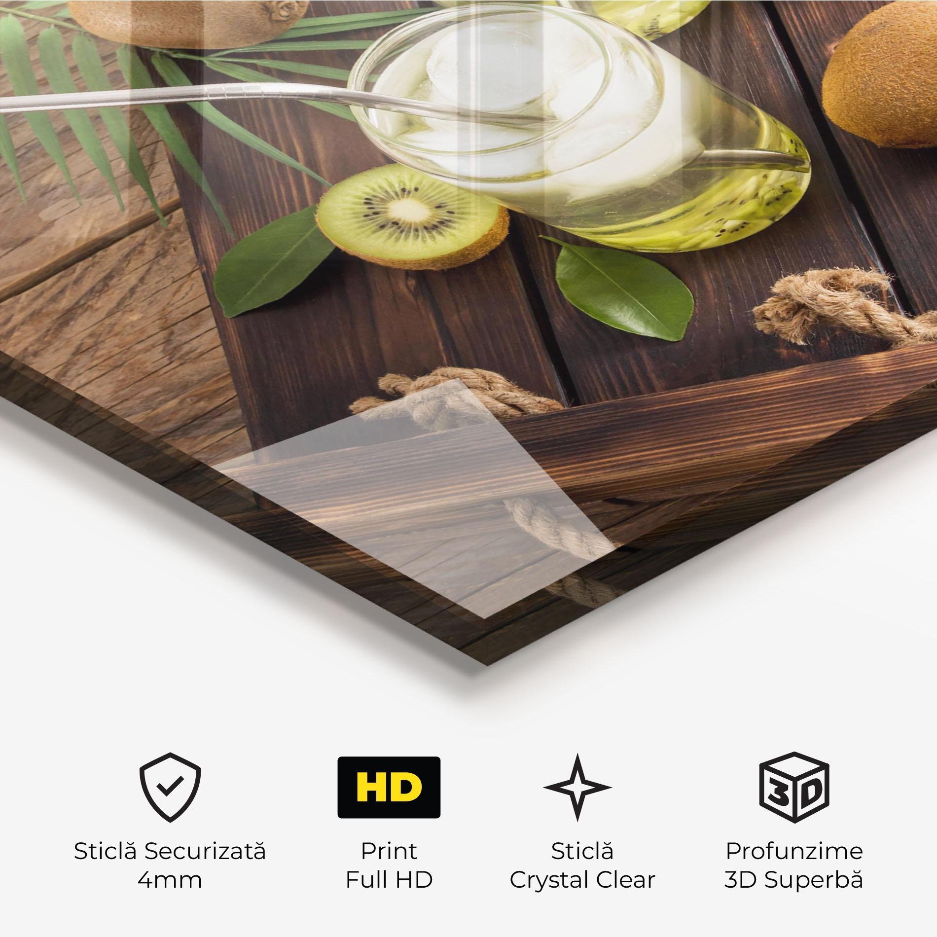 Tablou Sticla Kiwi Drinks mockup 3